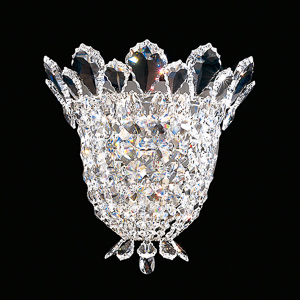 Trilliane 3 Light 120V Wall Sconce in Polished Stainless Steel with Clear Radiance Crystal