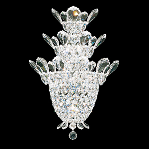 Trilliane 4 Light 120V Wall Sconce in Polished Stainless Steel with Clear Radiance Crystal