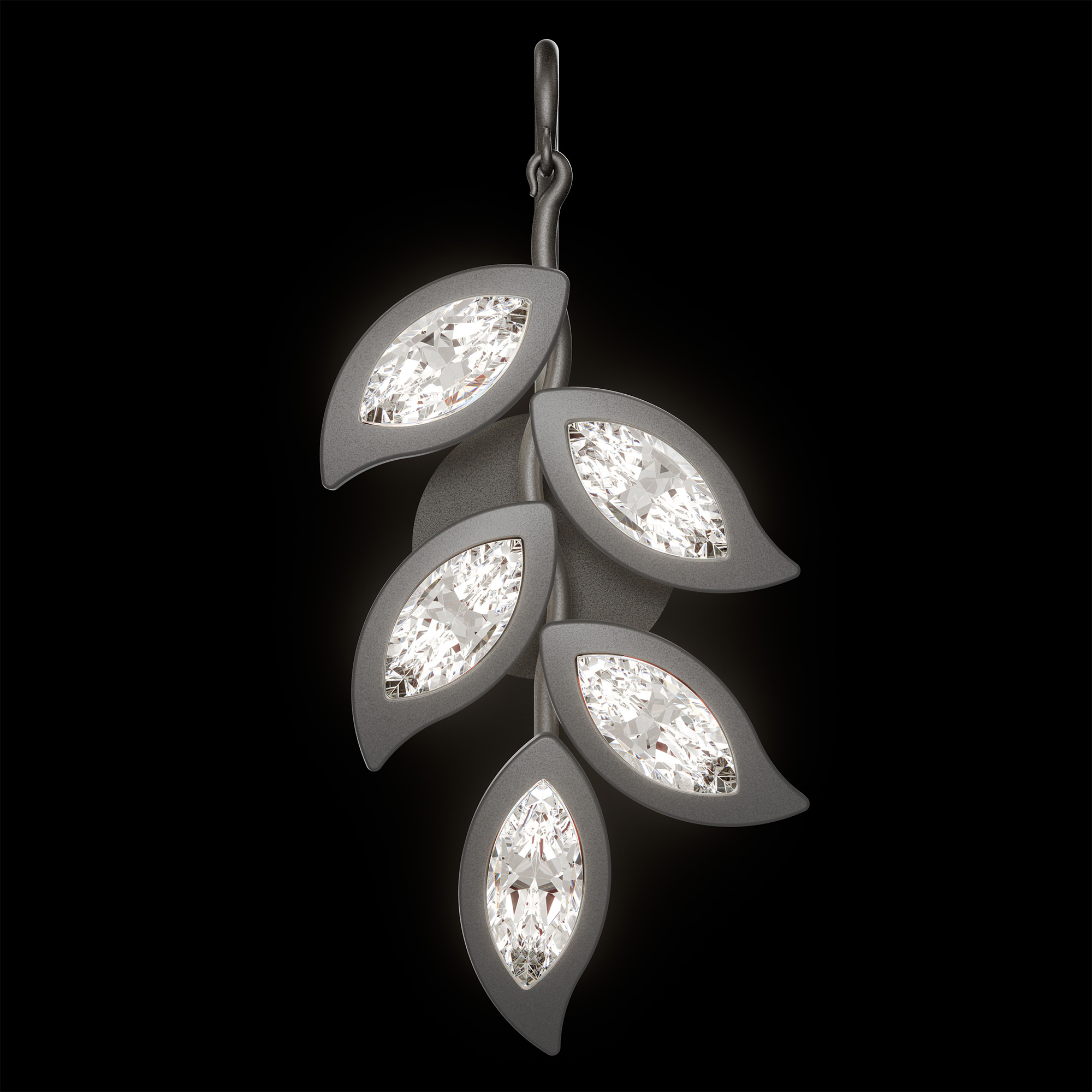 Vinessa 26in LED 3000K/3500K/4000K/5000K Wall Sconce in Antique Pewter with Optic Crystal