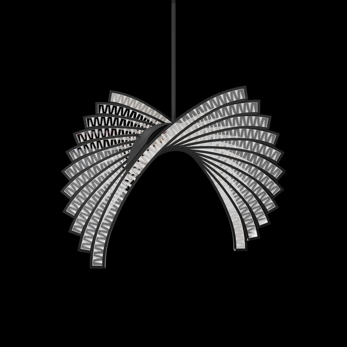 Mysterie LED 3000K/3500K/4000K/5000K Indoor Hanging Lighting in Antique Pewter with Optic Crystal
