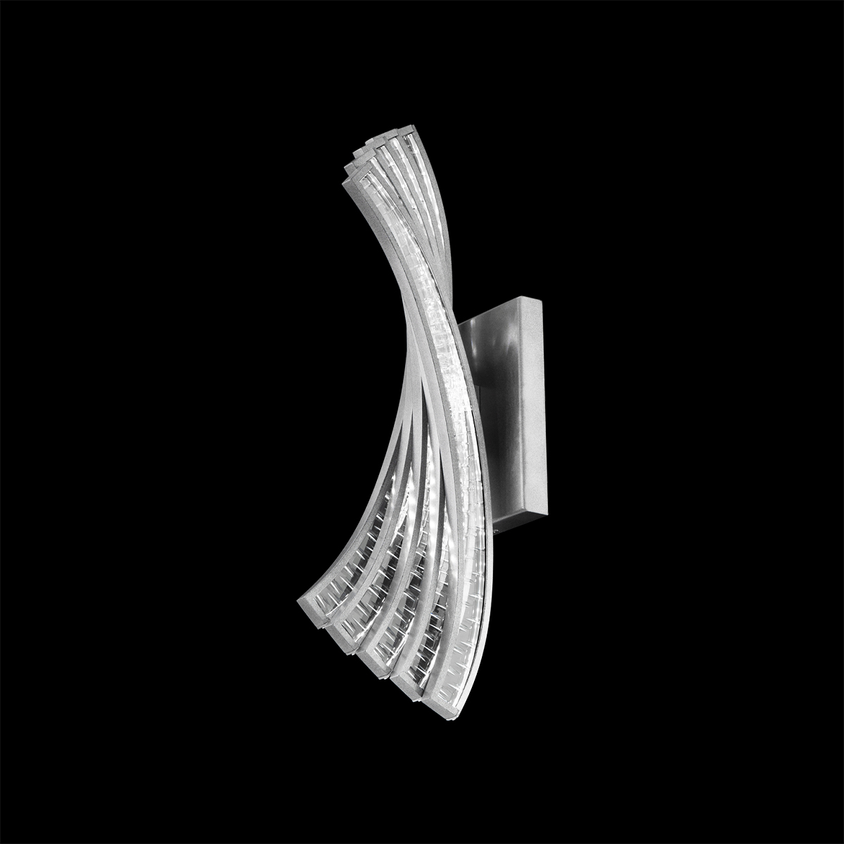 Mysterie LED 3000K/3500K/4000K/5000K Indoor Wall Lighting in Antique Pewter with Optic Crystal