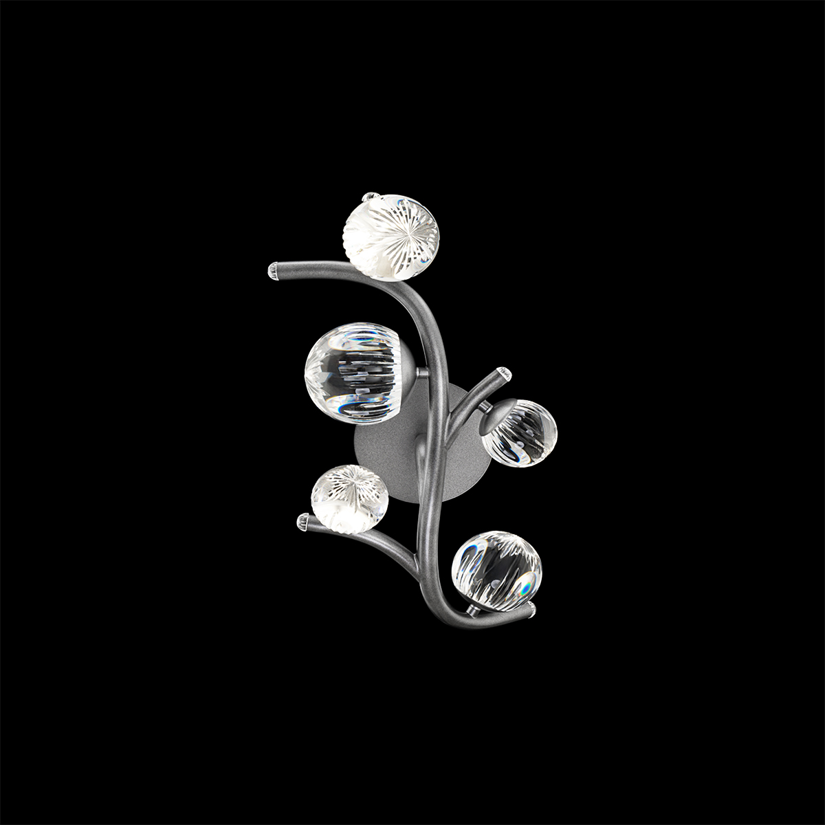 Audacity LED 3000K/3500K/4000K/5000K Indoor Wall Lighting in Antique Pewter with Radiance Crystal Dust