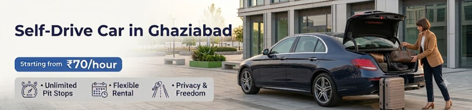 self-drive car on rentals in ghaziabad