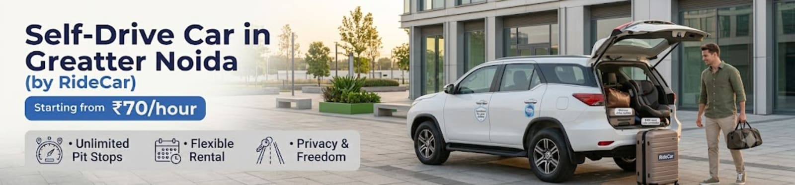 self-drive car on rentals in greater Noida