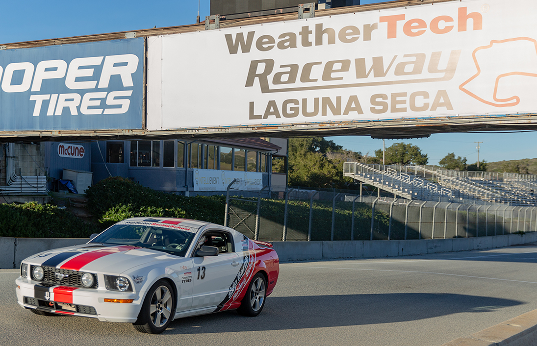 WeatherTech Raceway Laguna Seca entrance sign