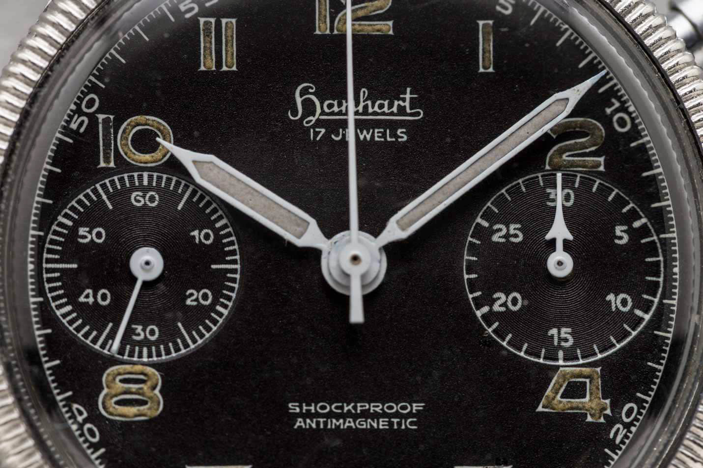 Hanhart Vintage Flyback Chronograph BUND 417ES view 3