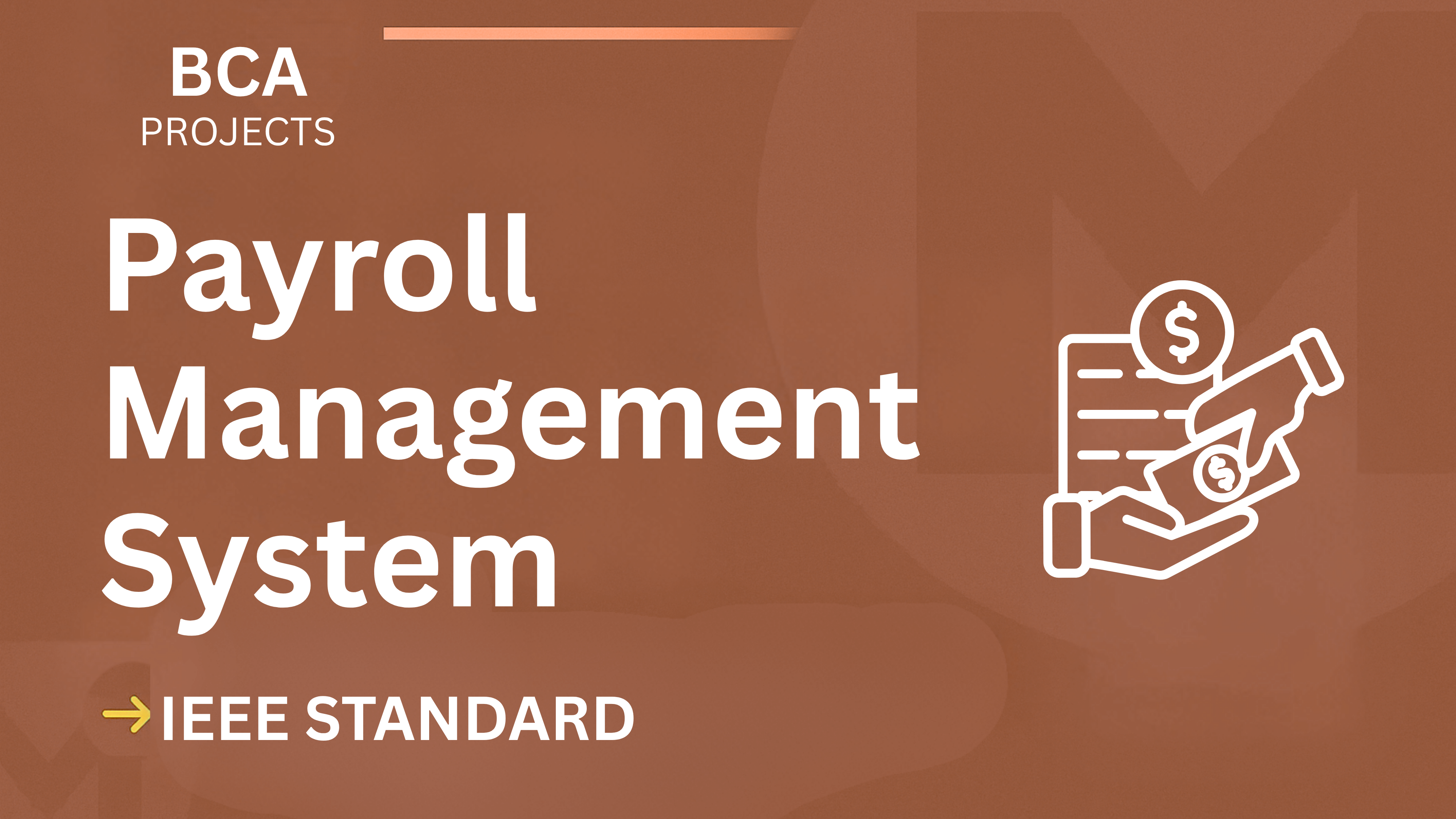 Payroll Management – BCA Project Report with IEEE Standard Format cover image