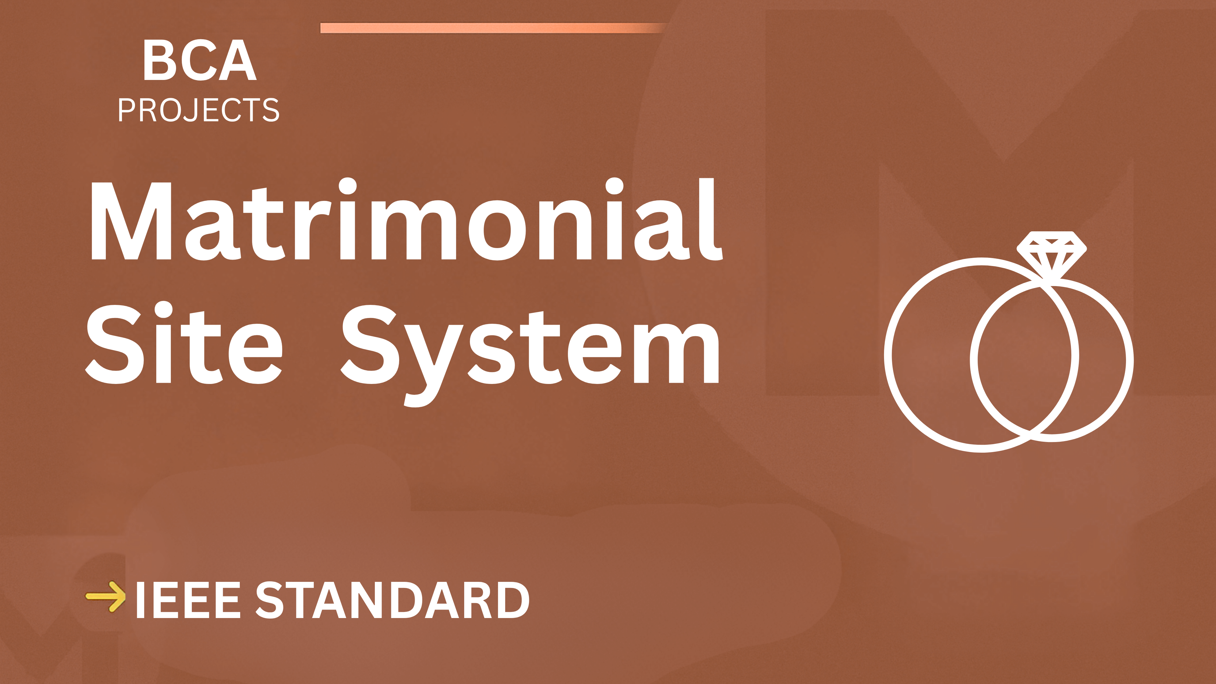 Ace Your BCA Final Year: Matrimonial Site Project Report (IEEE 2025) cover image
