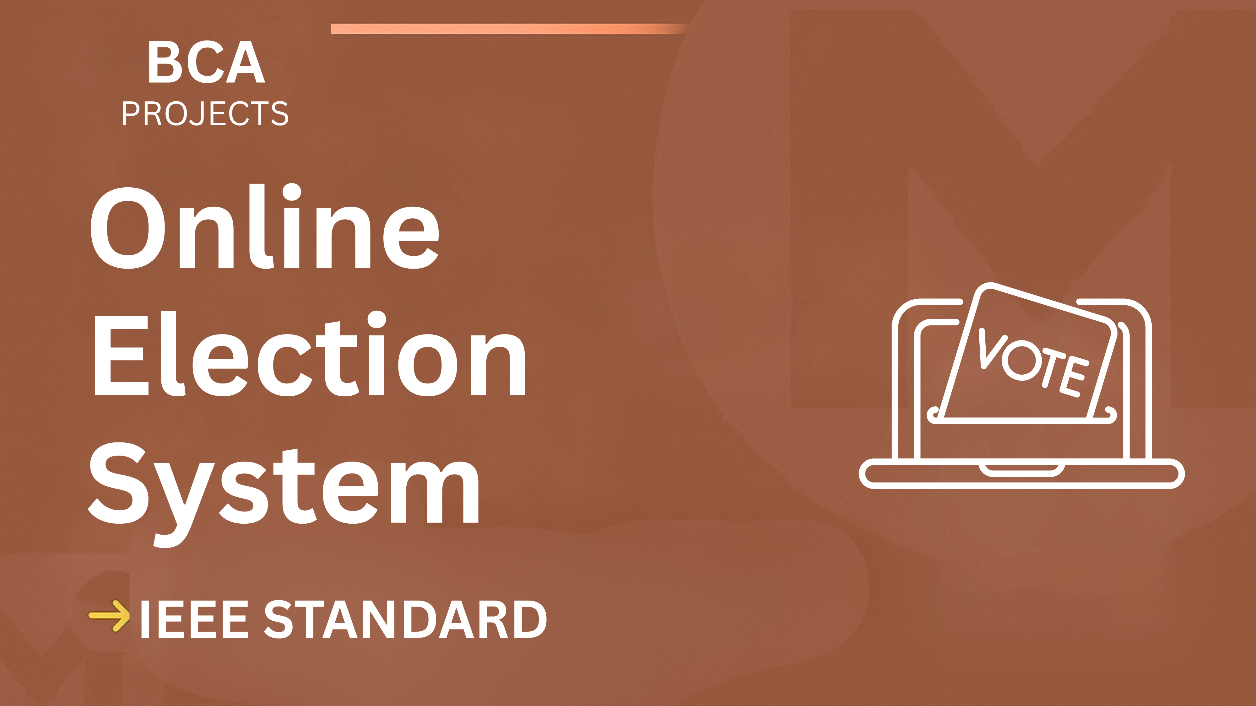 Online Election System – BCA Project Report with IEEE Standard Format cover image