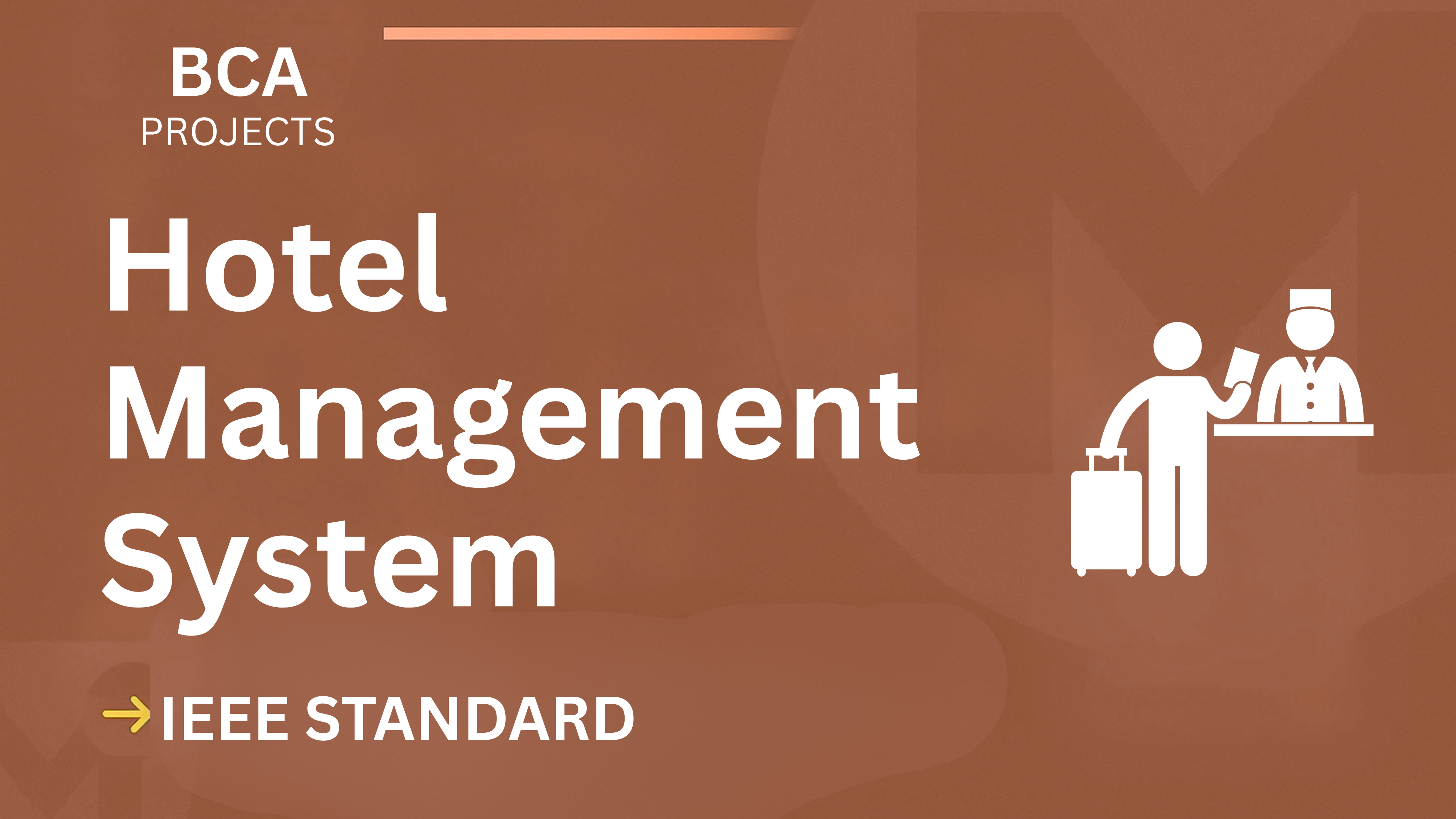 Hotel Management System BCA Project Report (IEEE) + Source Code cover image