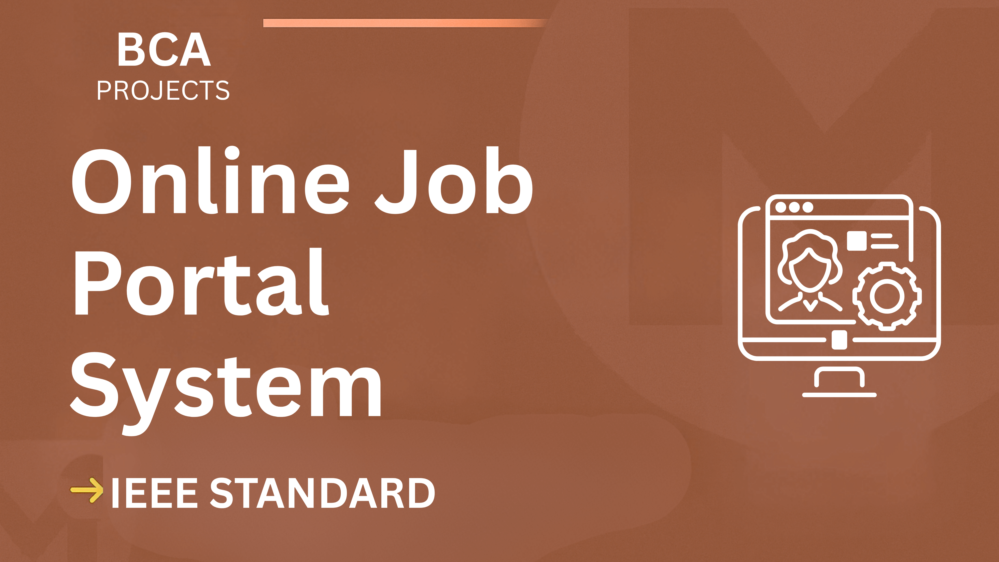 Ace Your Final Year: Online Job Portal BCA Project Report (IEEE) cover image