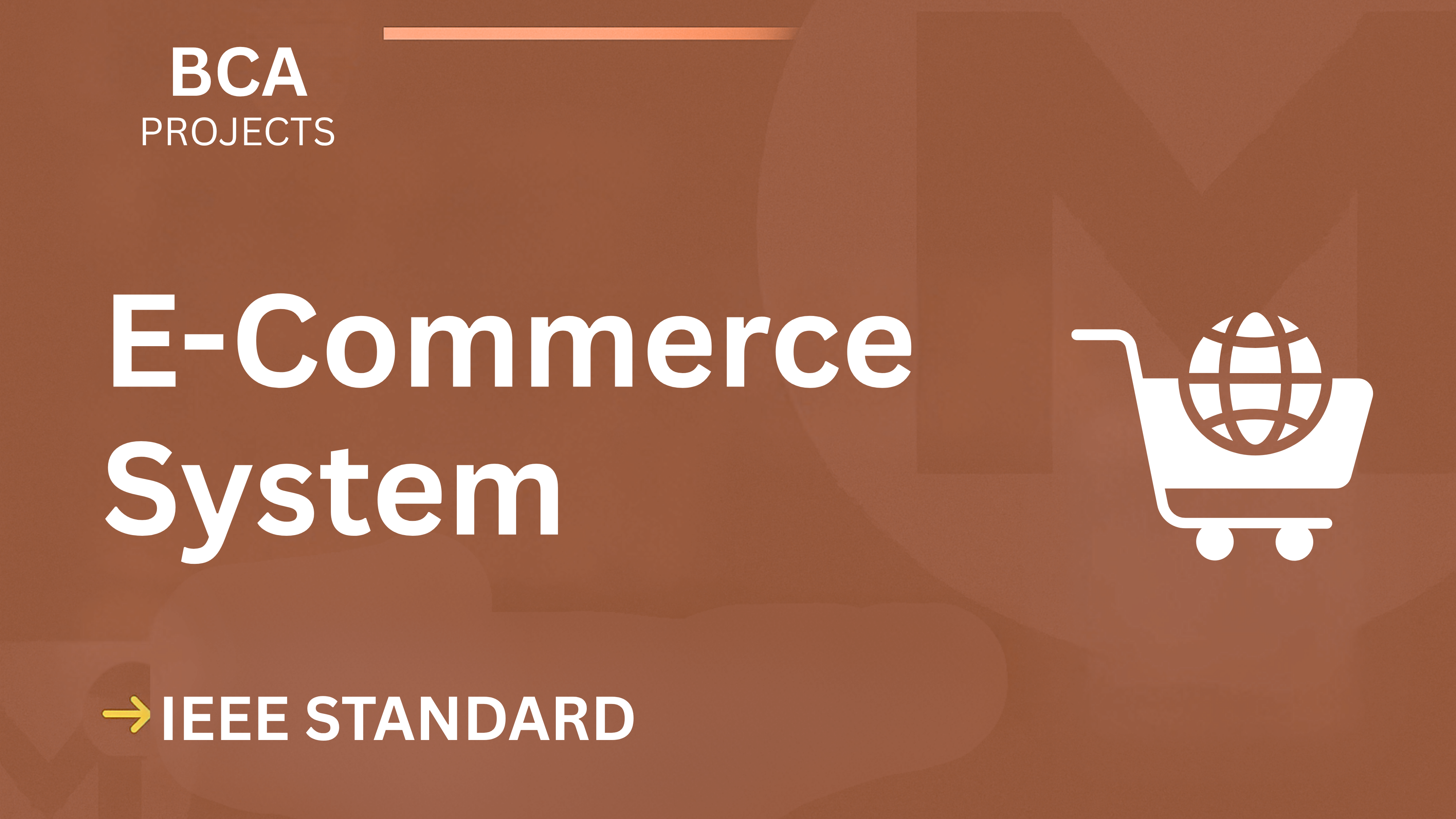 E-Commerce – BCA Project Report with IEEE Standard Format cover image