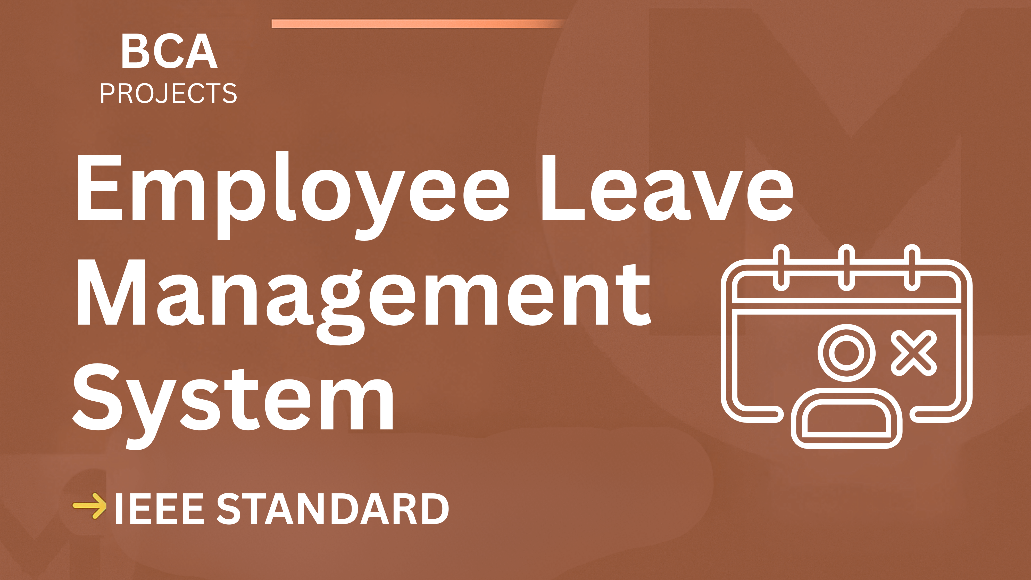 Employee Leave Management System – BCA Project Report with IEEE Standard Format cover image