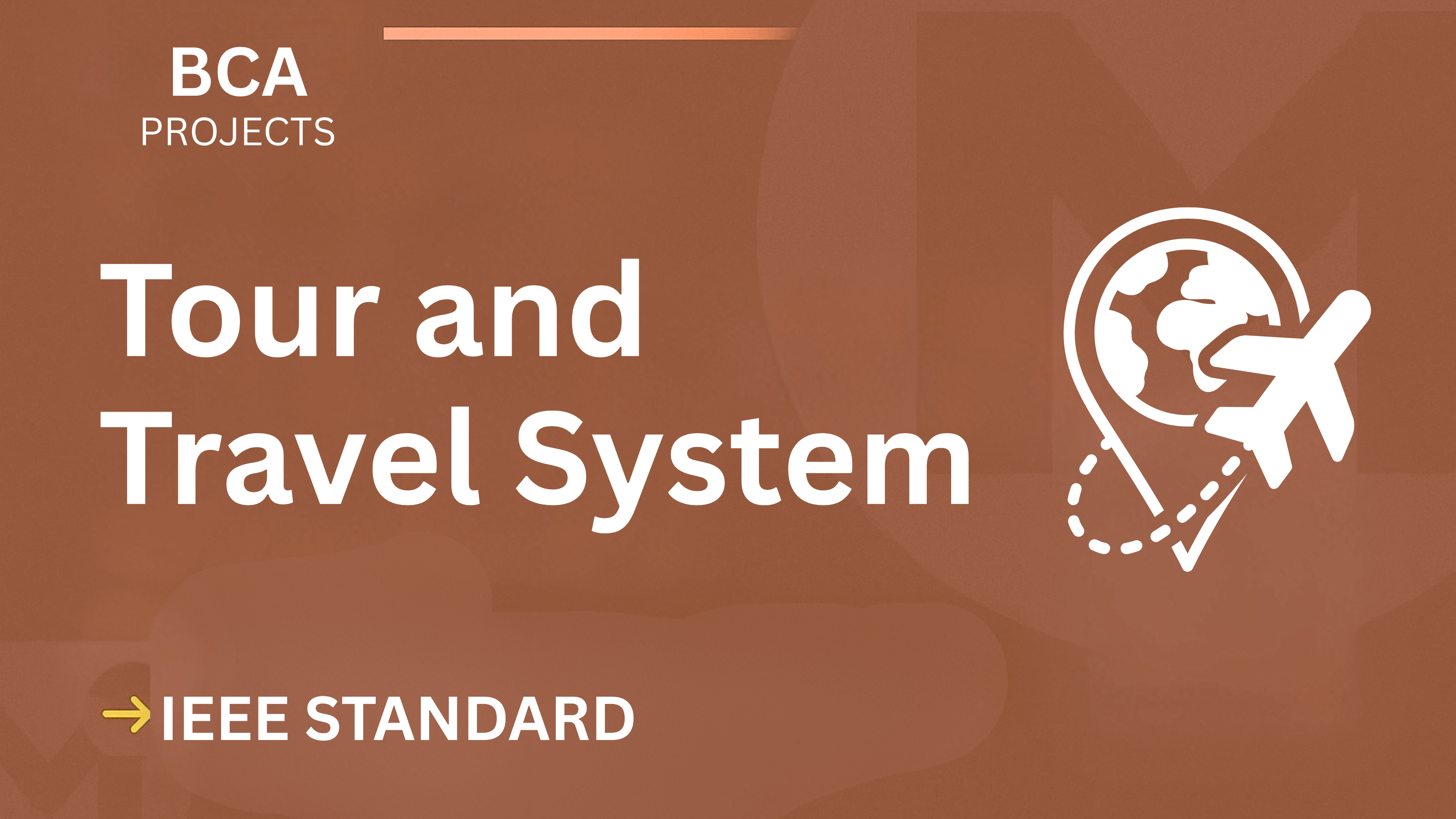 Tour & Travel System BCA Project Report IEEE Format | Download Now cover image