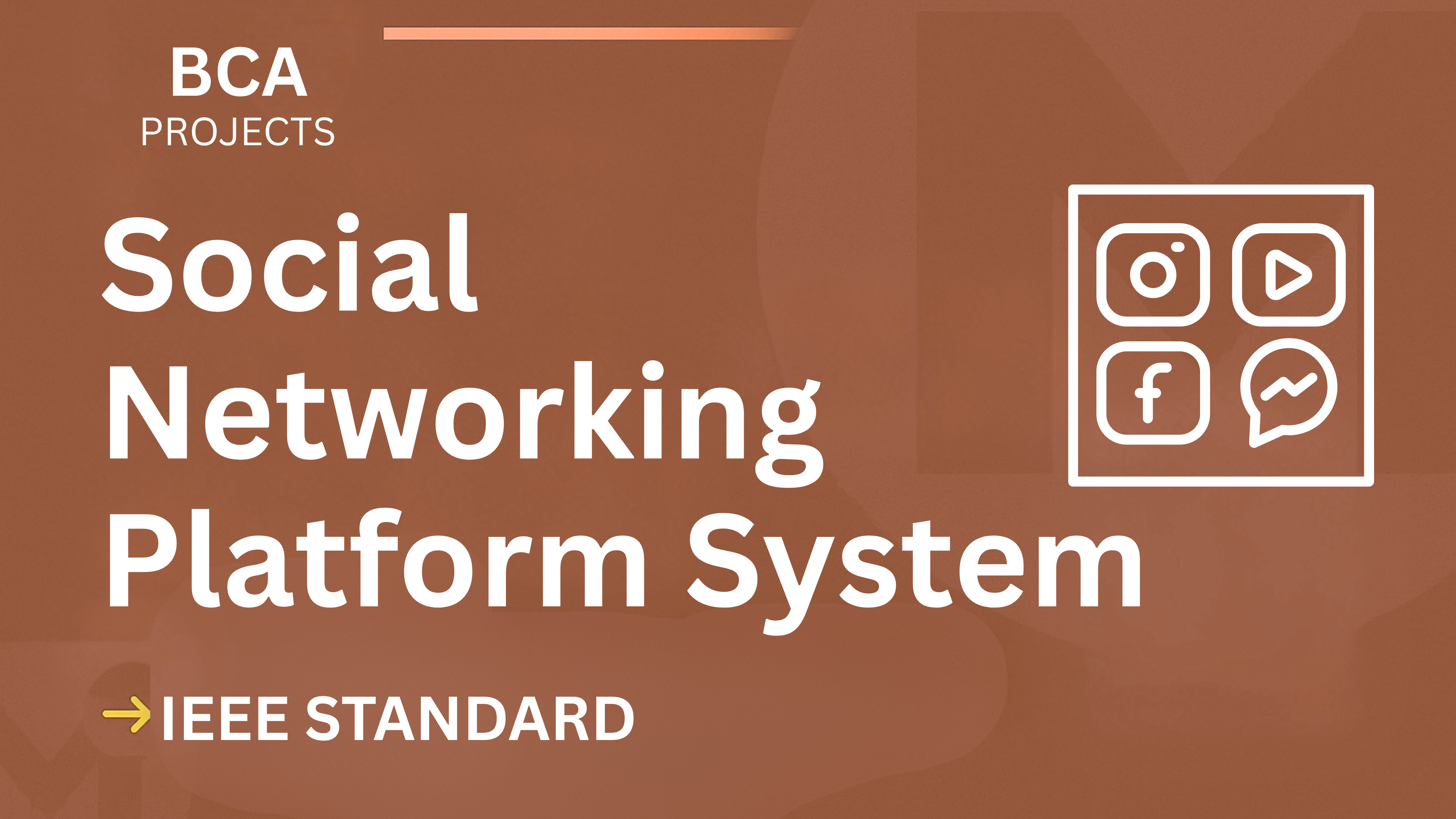 Social Networking Platform – BCA Project Report with IEEE Standard Format cover image