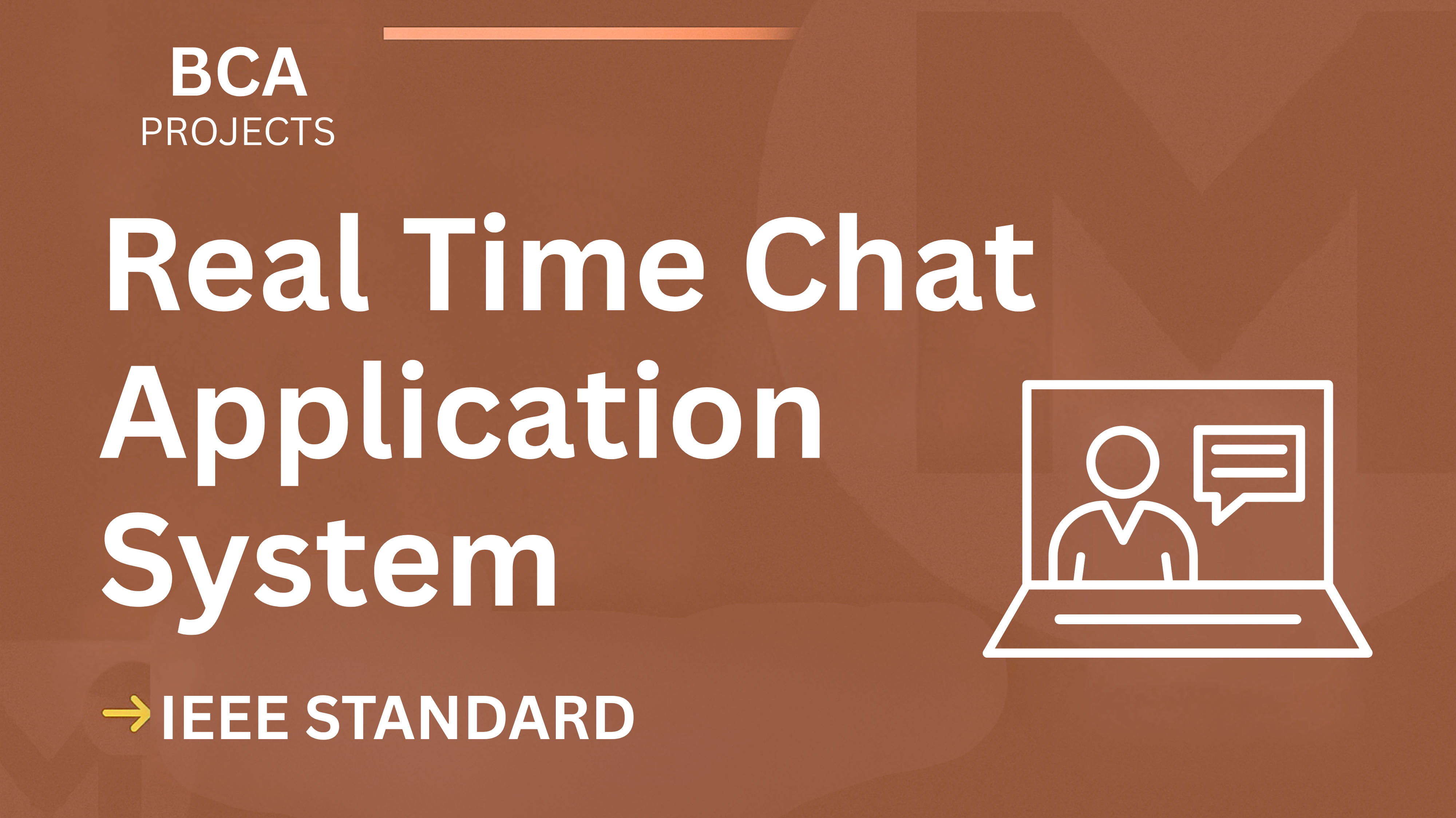 Real Time Chat App BCA Project Report (IEEE Format + Source Code) cover image