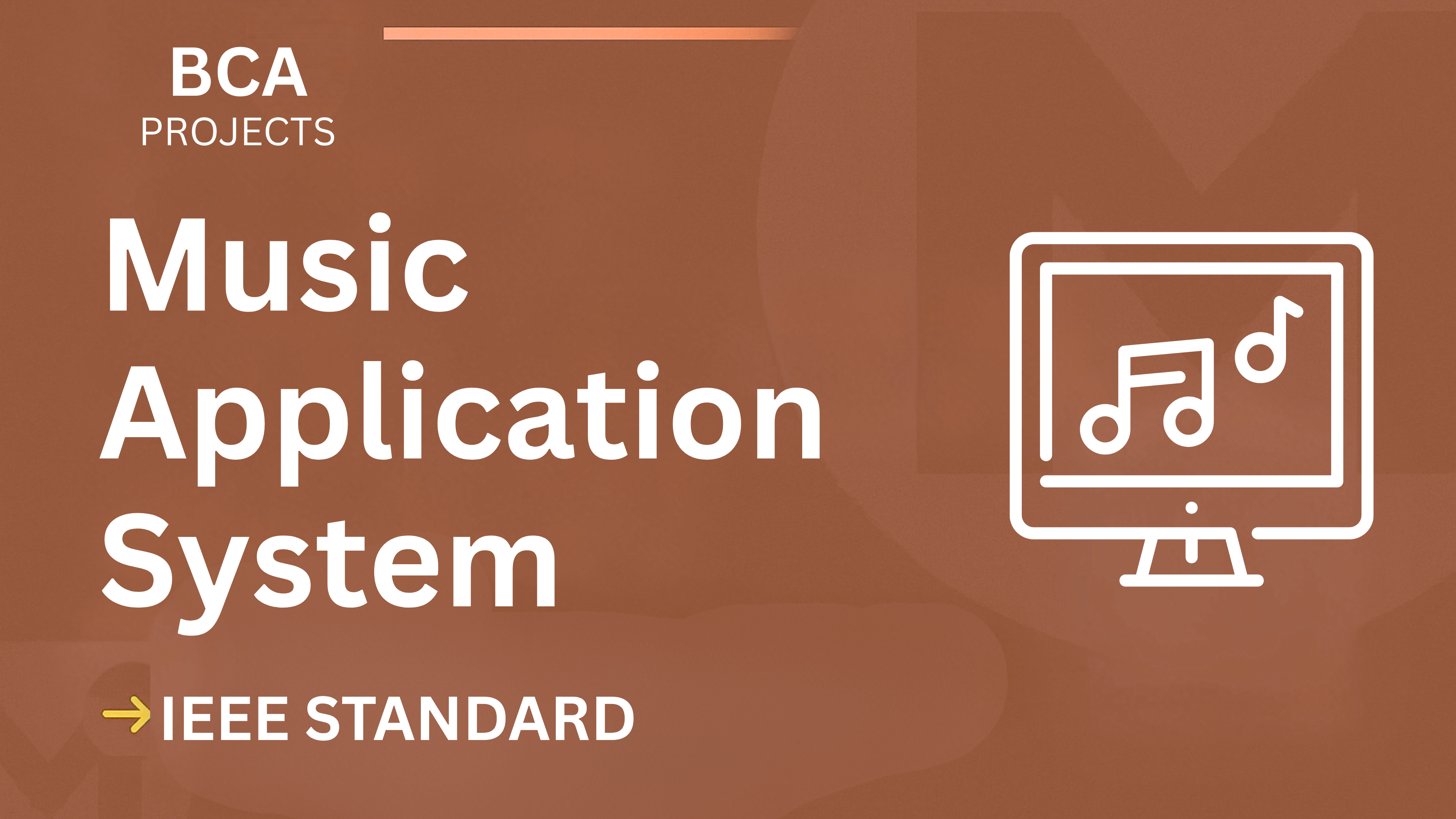 BCA Music App Project Report (IEEE Format) – Fast Final Year Solution cover image