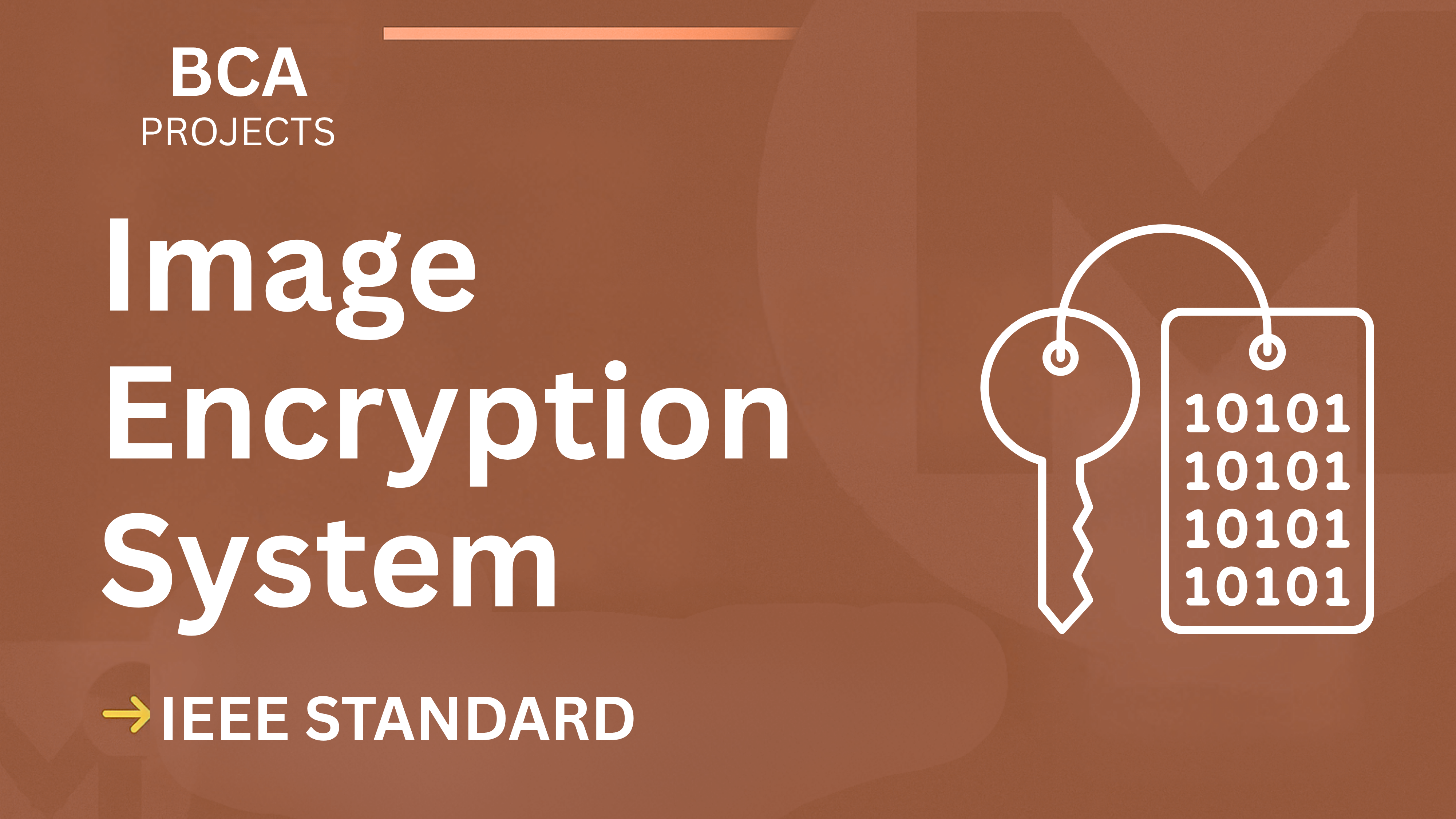 Image Encryption – BCA Project Report with IEEE Standard Format cover image