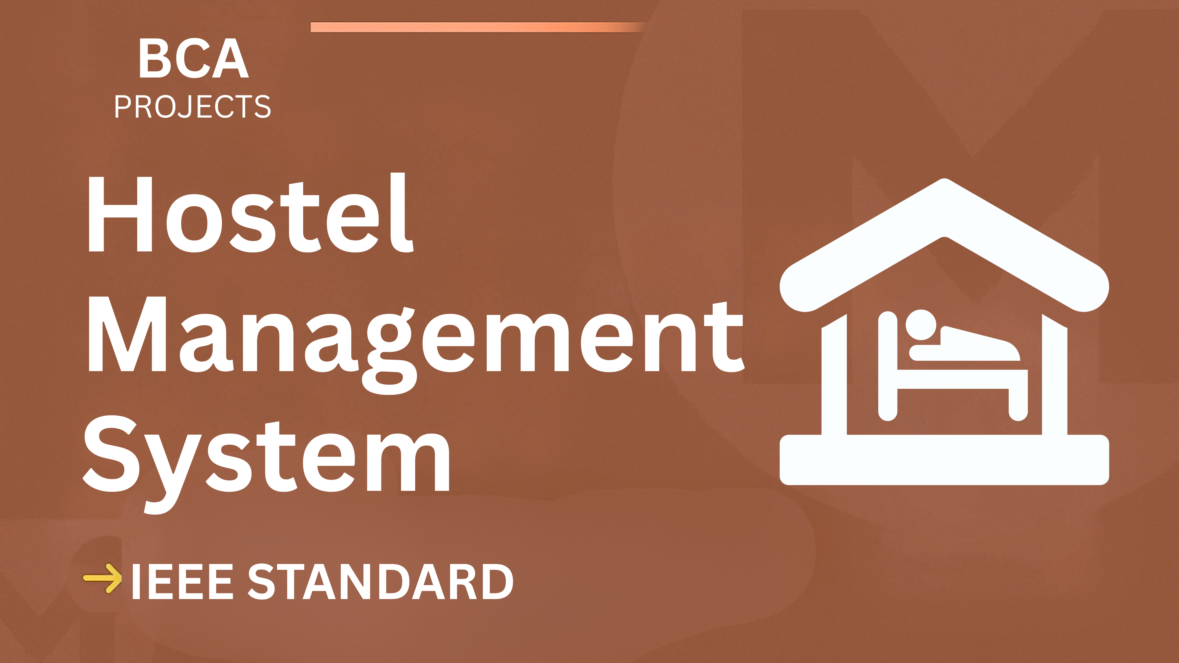 Hostel Management System – BCA Project Report with IEEE Standard Format cover image