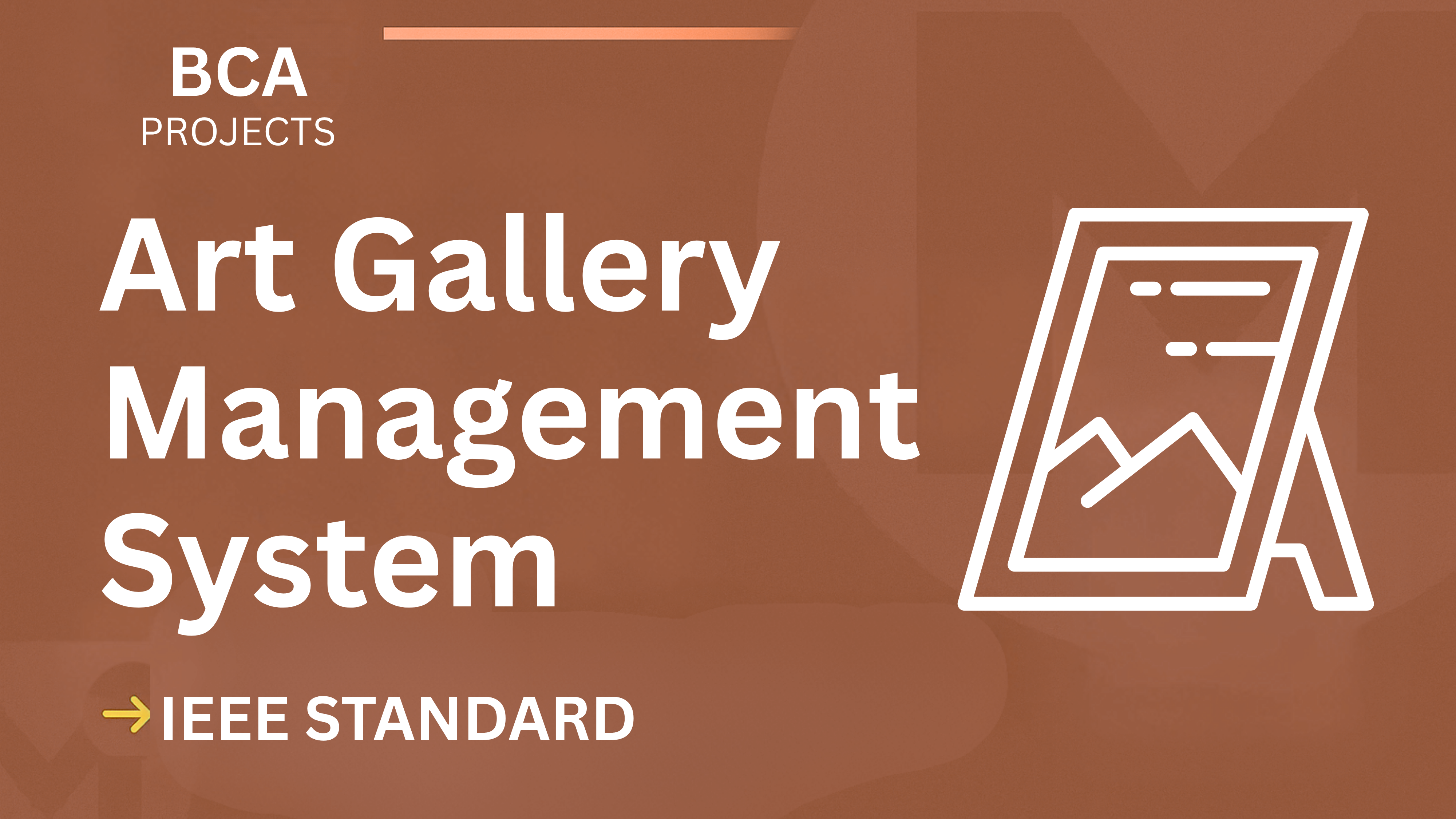 Art Gallery Management System BCA Project Report with Source Code cover image