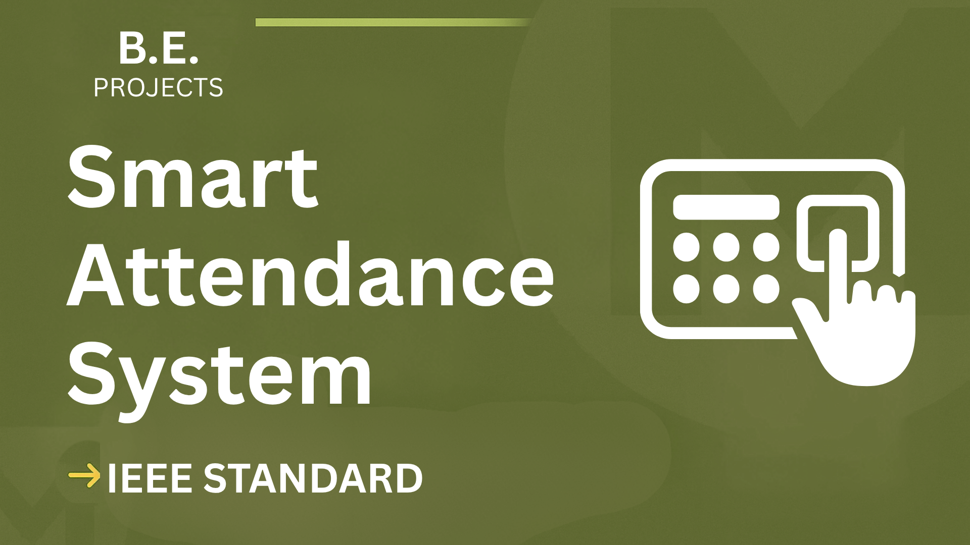Smart Attendance BE Project Report IEEE Format | Source Code 2024 cover image
