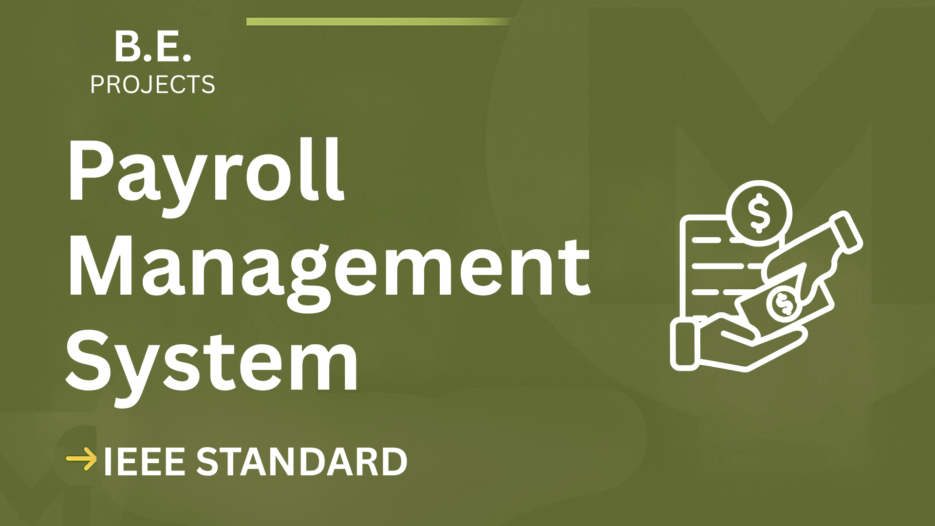 Payroll Management – BE Project Report with IEEE Standard Format cover image