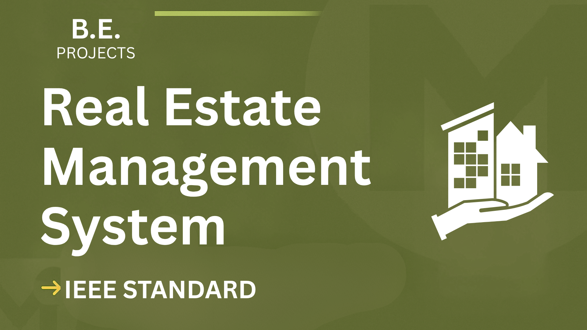 Real Estate Management BE Project Report | IEEE Format, Instant Download cover image