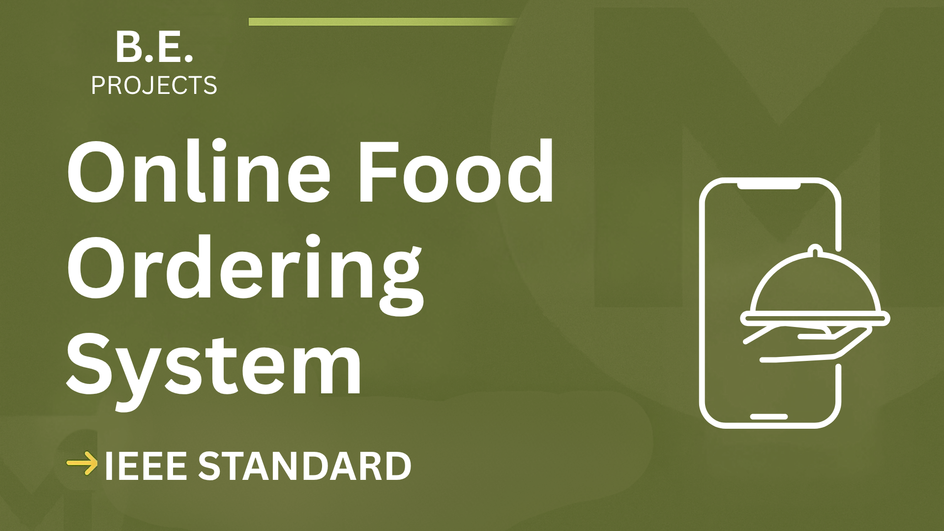 Online Food Ordering BE Project Report IEEE Format | Download Now cover image