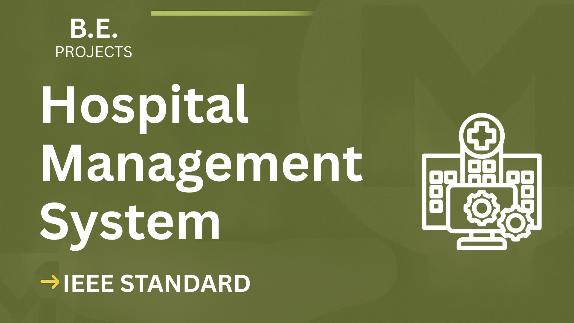 Download Hospital Management BE Project Report & Code – IEEE Format cover image