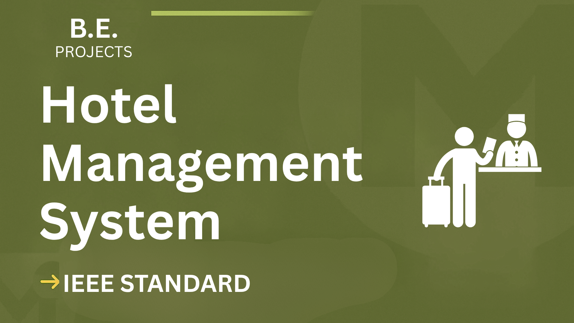 Hotel Management System BE Project Report (IEEE) + Source Code cover image