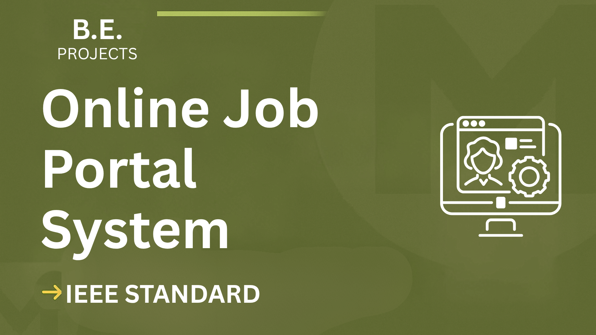 Ace Your BE Final Year with Ready Online Job Portal Project Report cover image