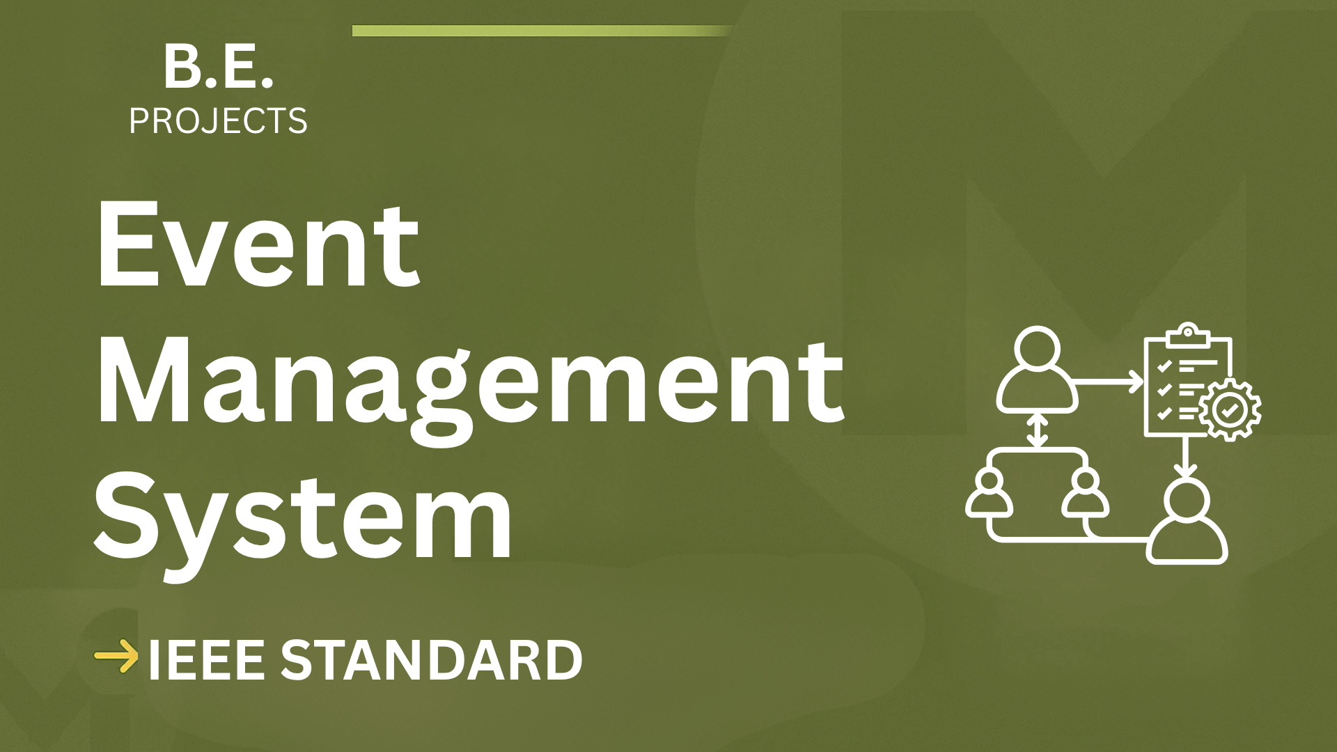 Event Management System BE Project Report (IEEE) + Source Code cover image