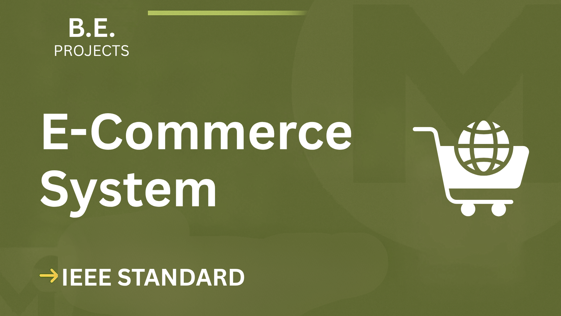 E-Commerce – BE Project Report with IEEE Standard Format cover image