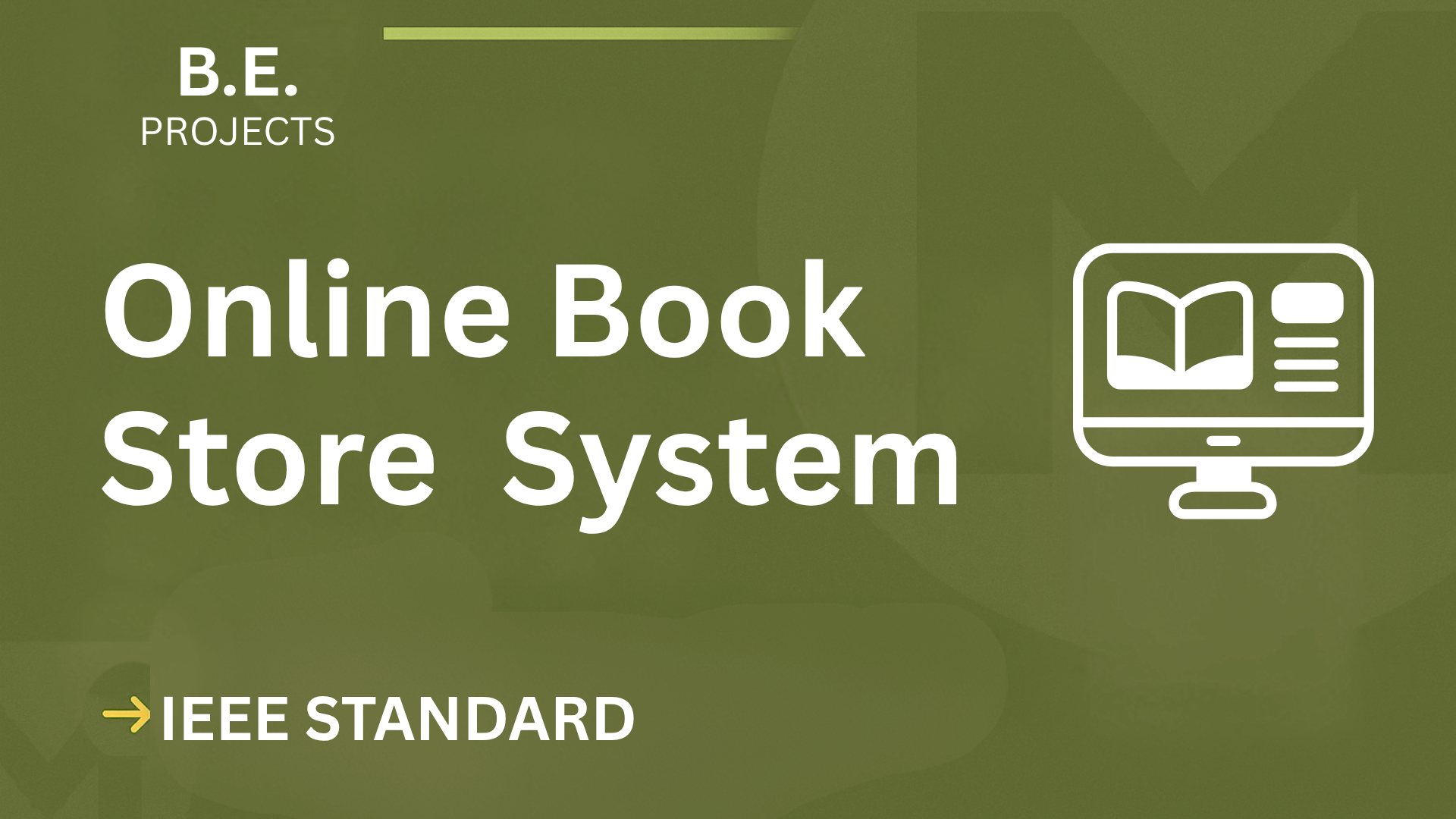 Online Book Store – BE Project Report with IEEE Standard Format cover image