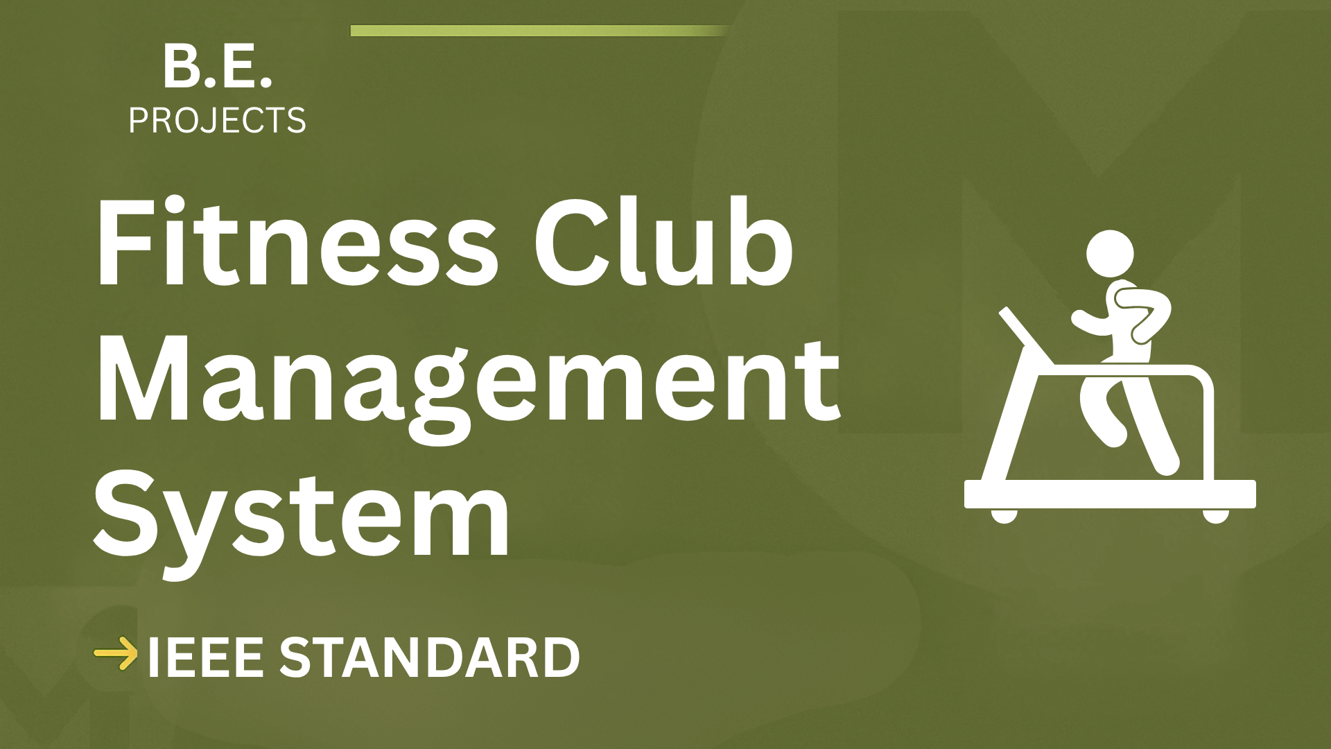 Fitness Club Management System BE Project (IEEE) – Code & Report cover image