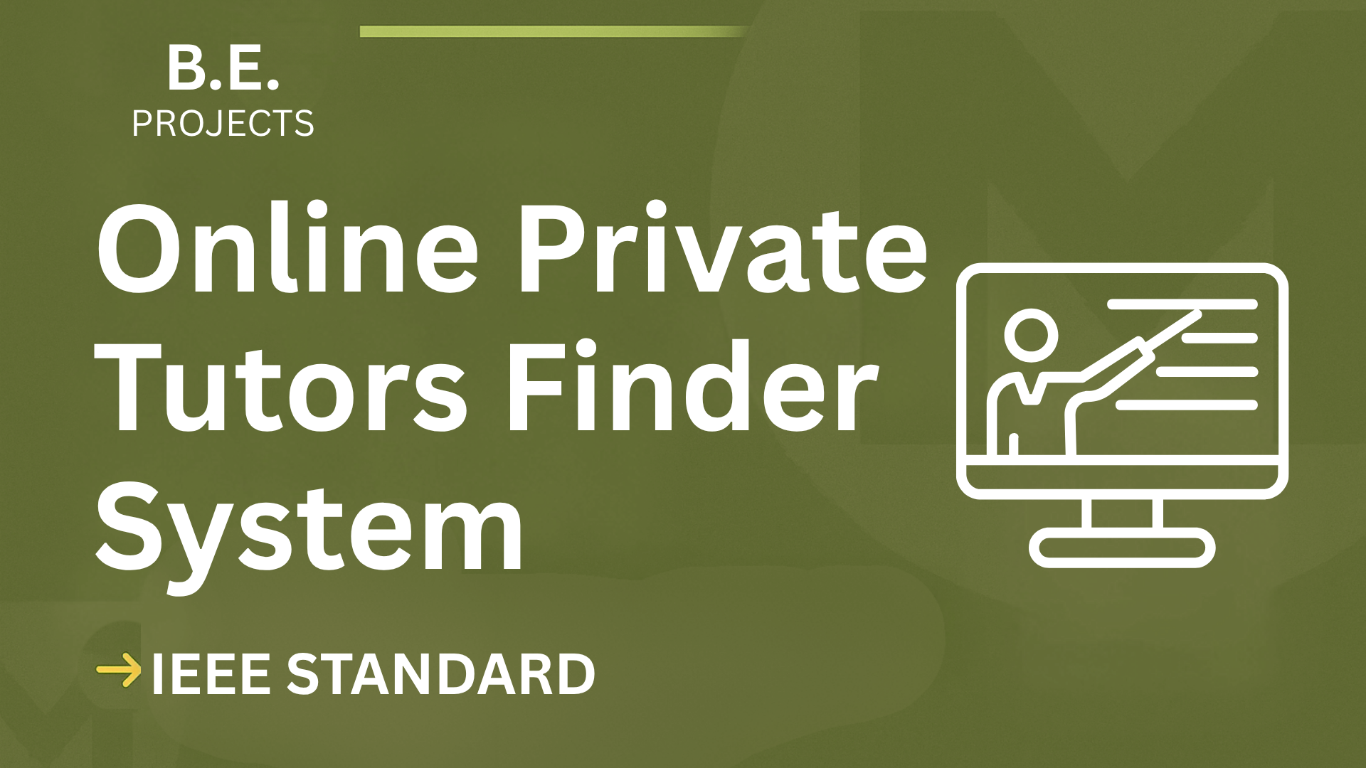 Ace Your BE Final Year! Online Tutors Finder Project Report + Code cover image