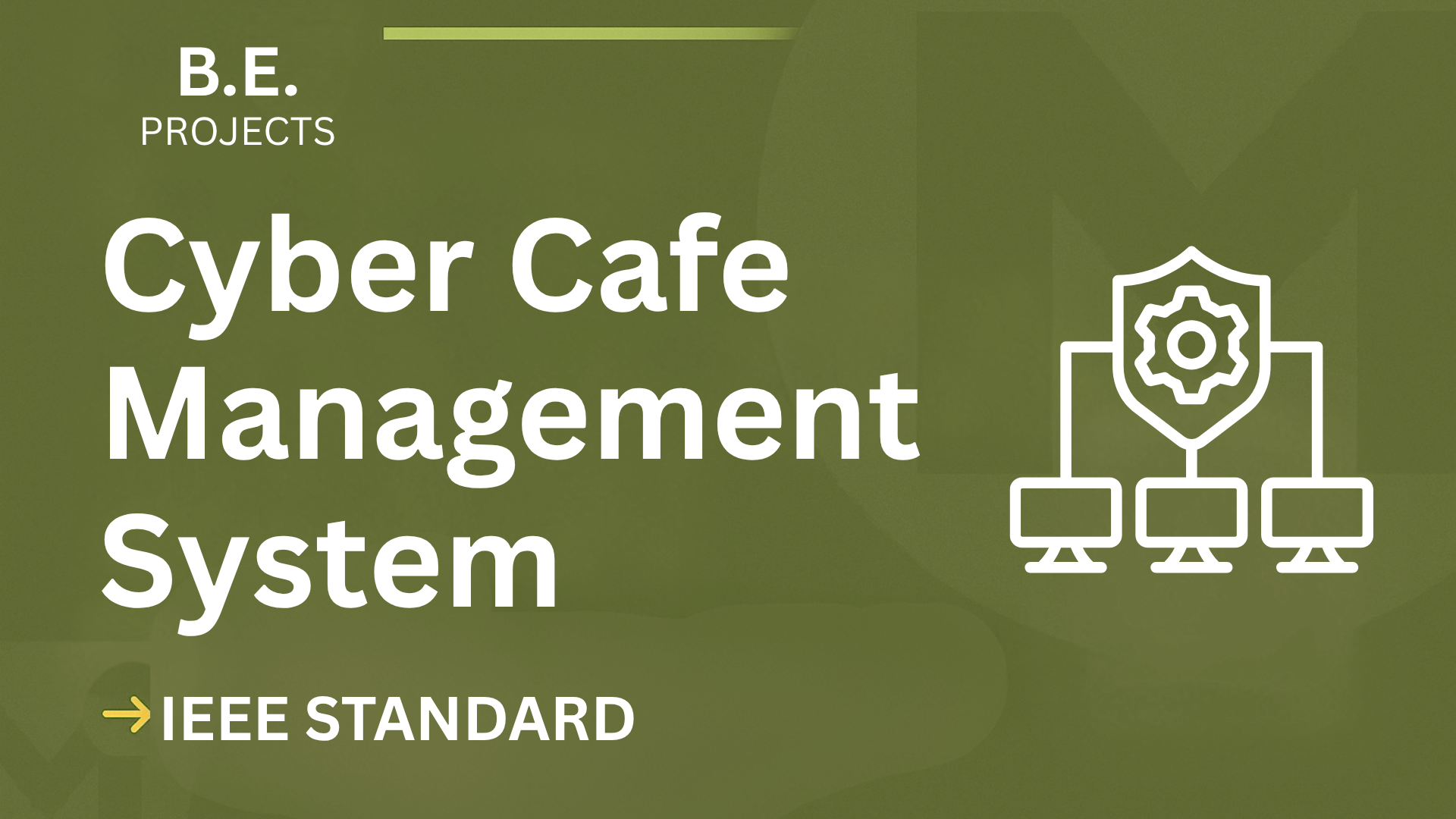 Download Cyber Cafe Management BE Project Report (IEEE, Code) cover image