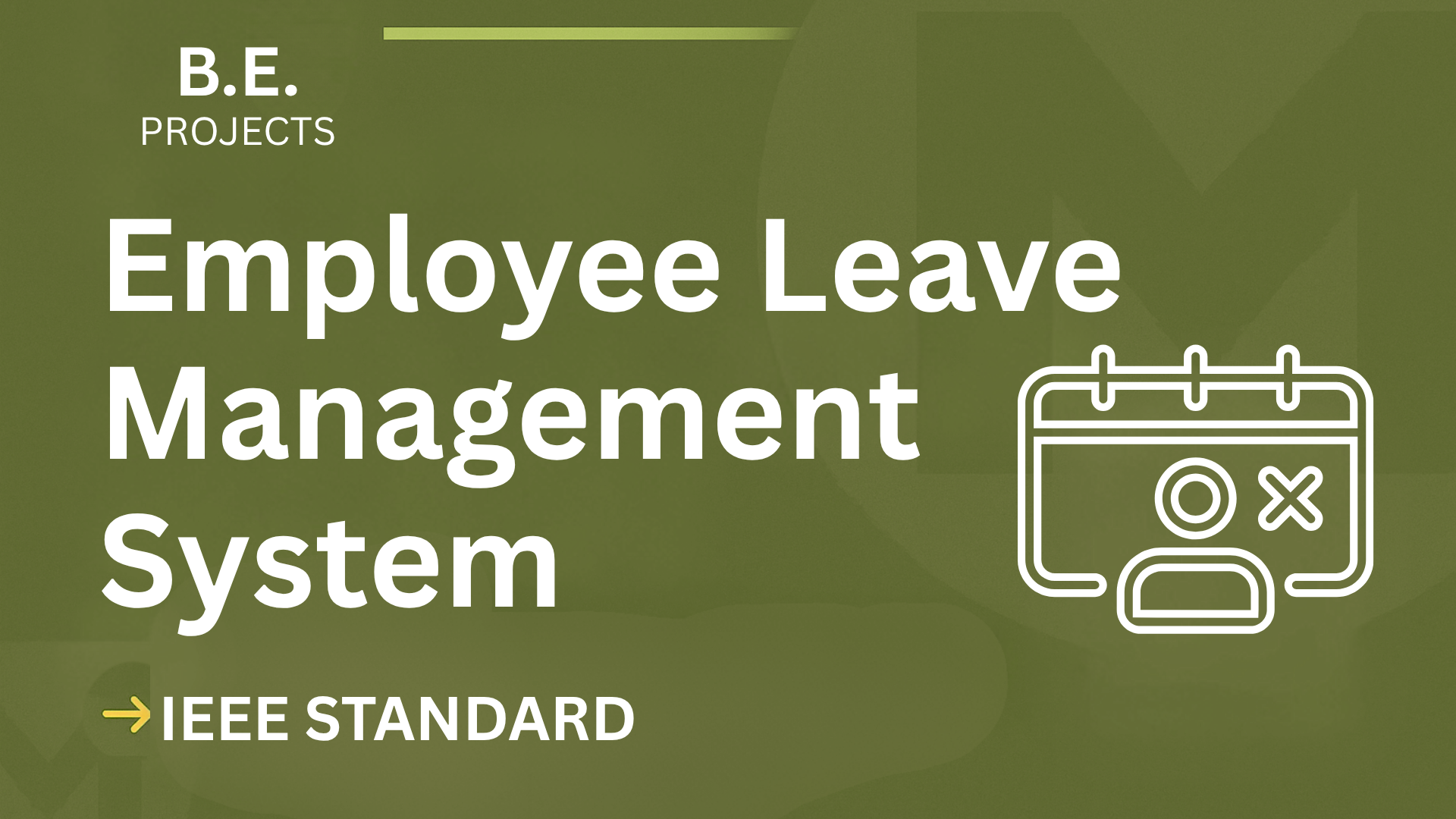 Employee Leave Management System – BE Project Report with IEEE Standard Format cover image