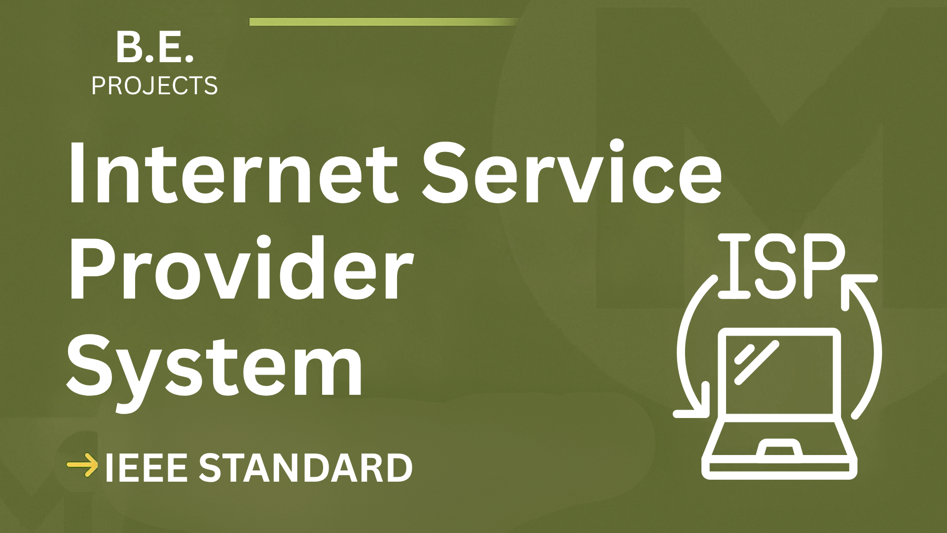 Internet Service Provider BE Project Report – IEEE Format & Full Code cover image