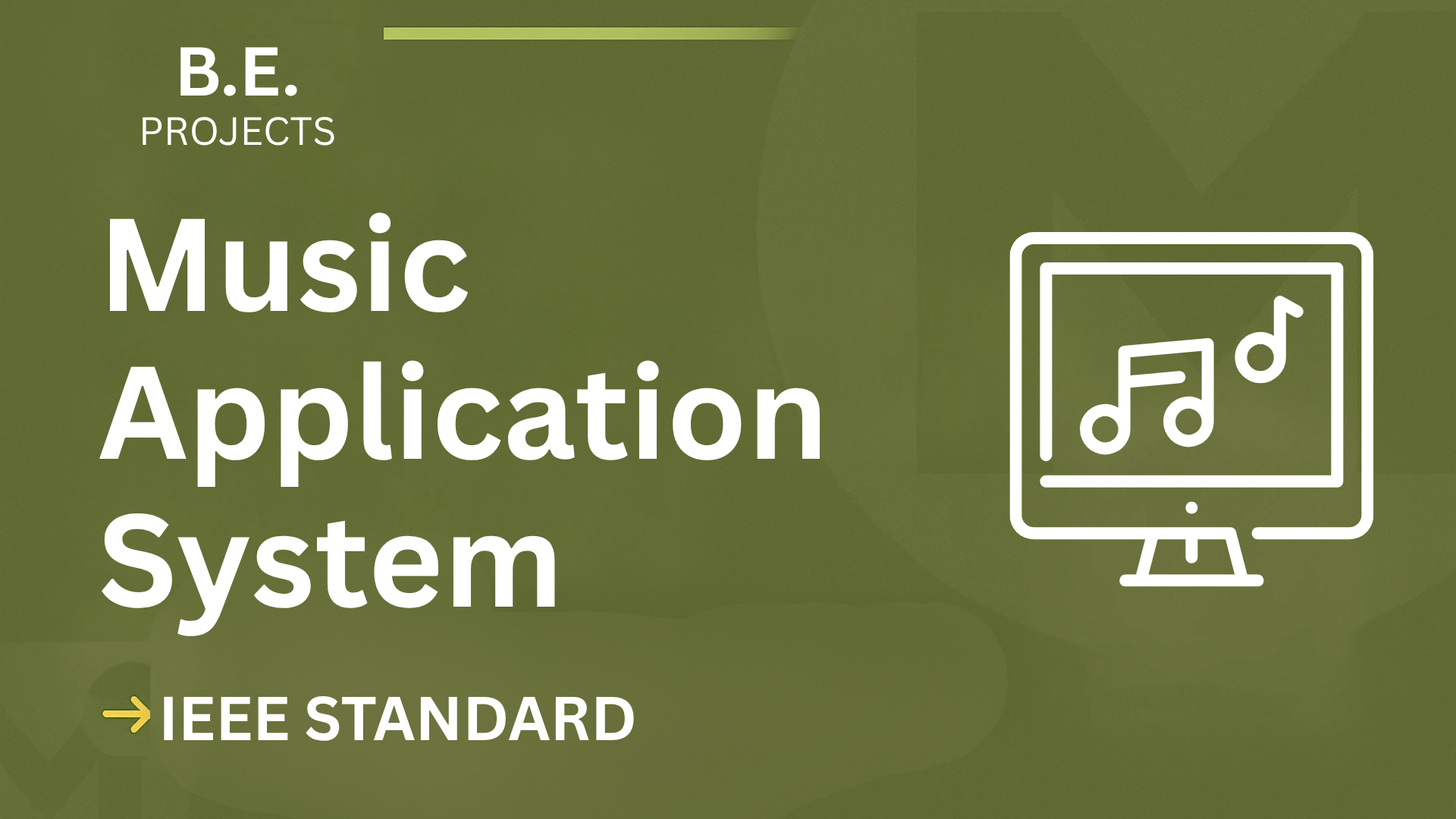 Download Music App BE Project Report (IEEE Format) + Source Code cover image