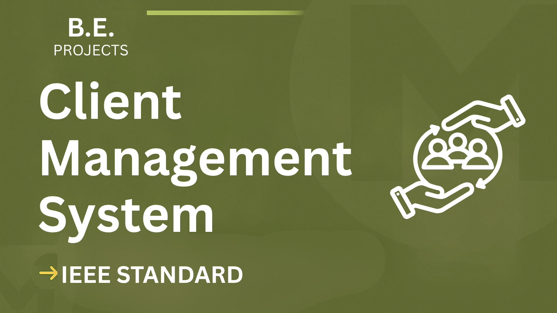 Client Management System BE Project Report IEEE Format – Download Now cover image