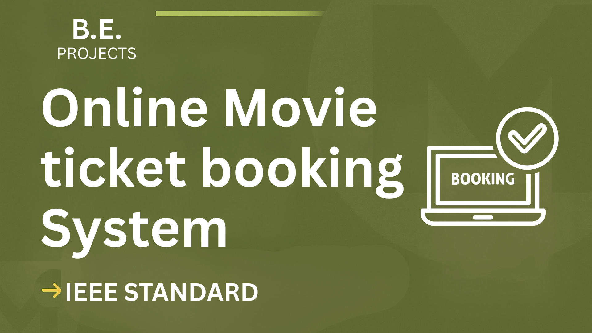 Ace Your BE Final Year: Online Movie Ticket Booking Project (IEEE) cover image