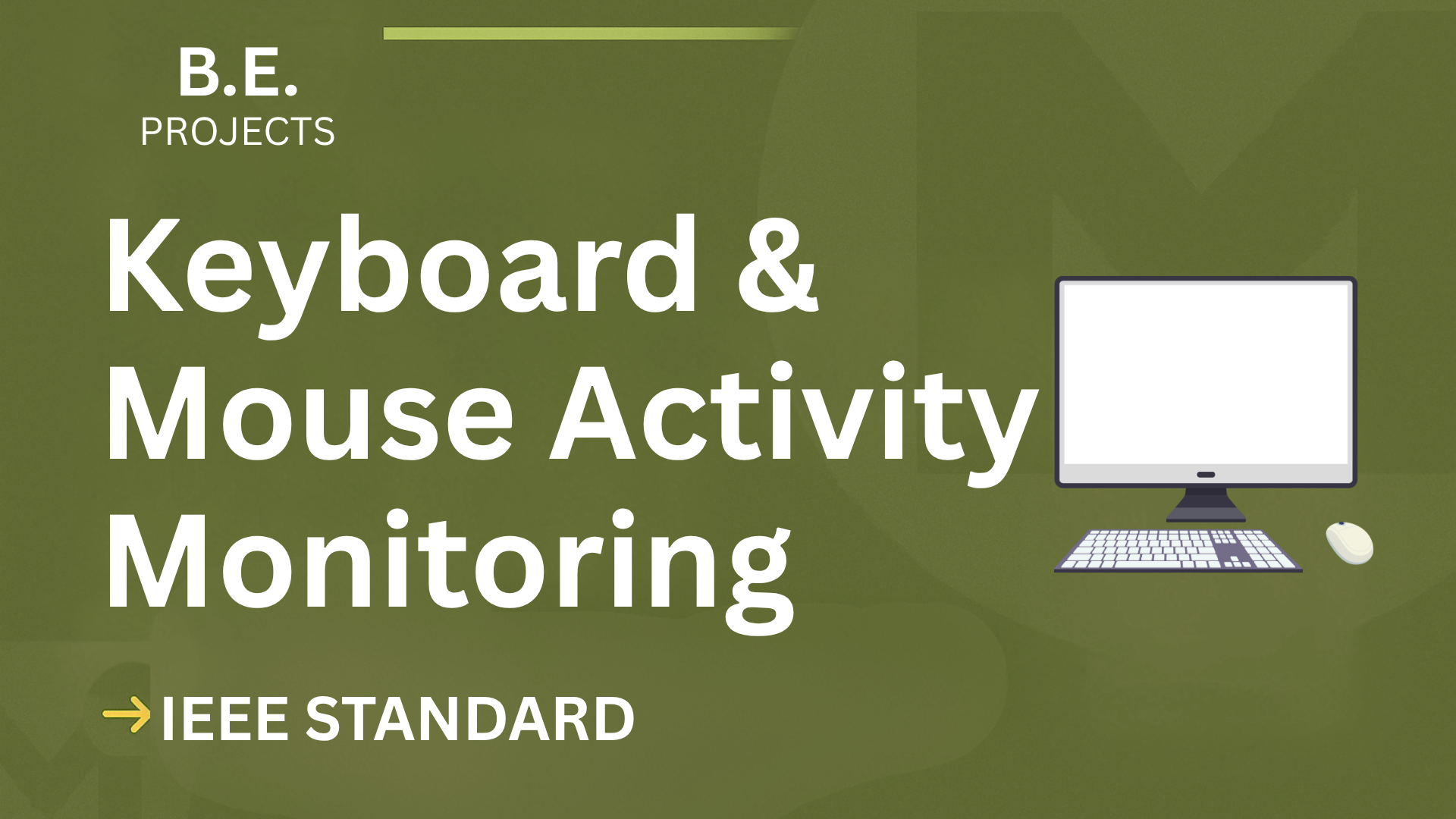 Keylogger - Keyboard & Mouse Activity Monitoring – BE Project Report with IEEE Standard Format cover image