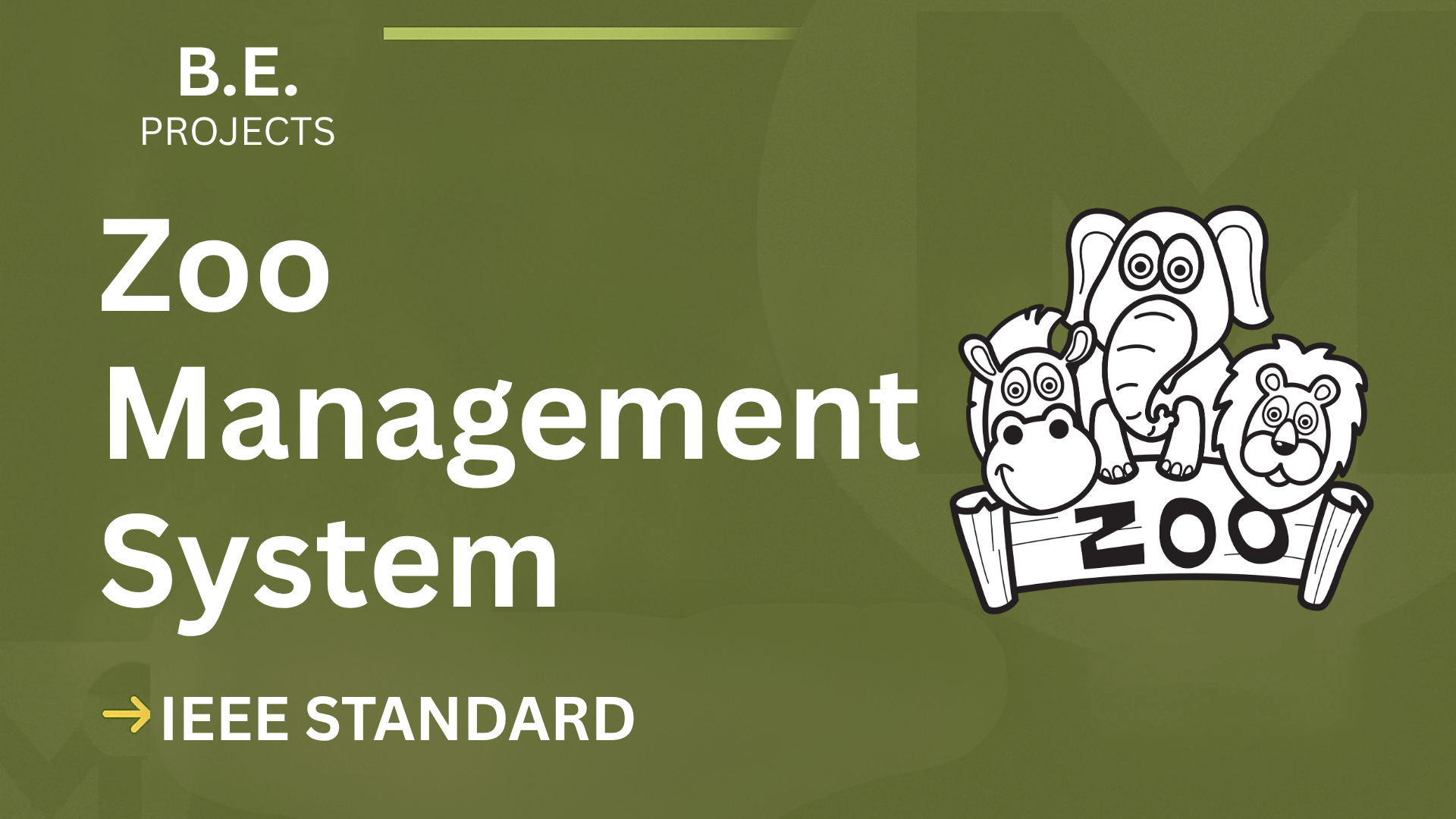 Ace Your Final Year: Zoo Management System BE Project Report (IEEE) cover image