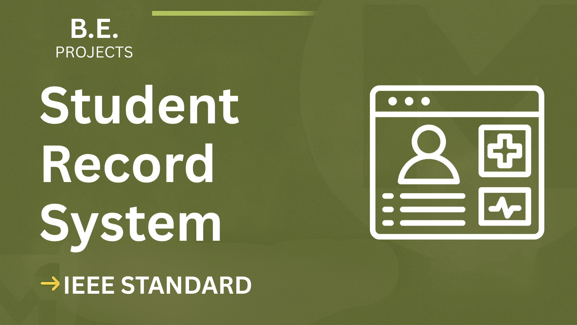 Student Record System BE Project Report IEEE Format | Source Code cover image