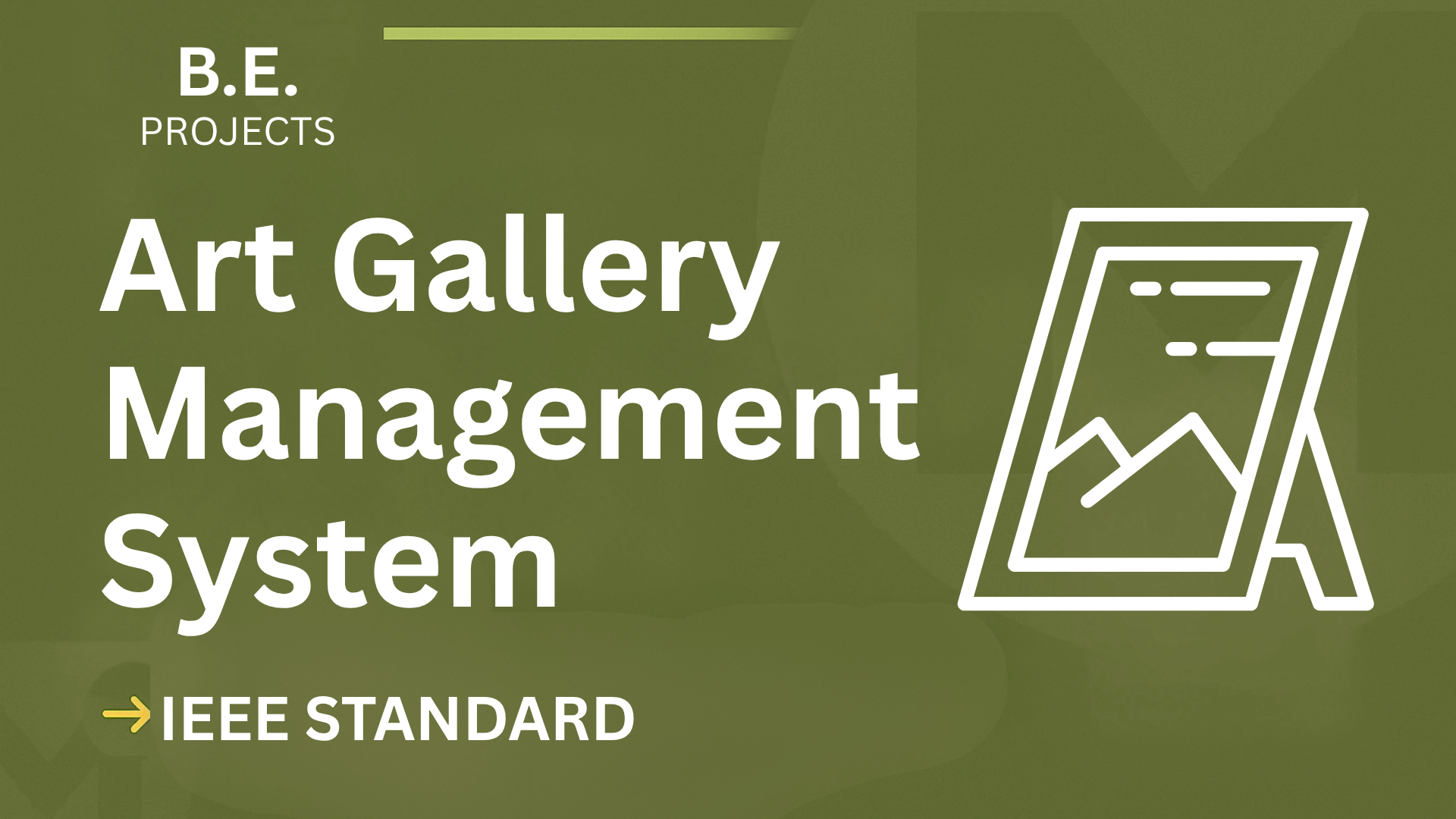 Art Gallery Management System – BE Project Report with IEEE Standard Format cover image