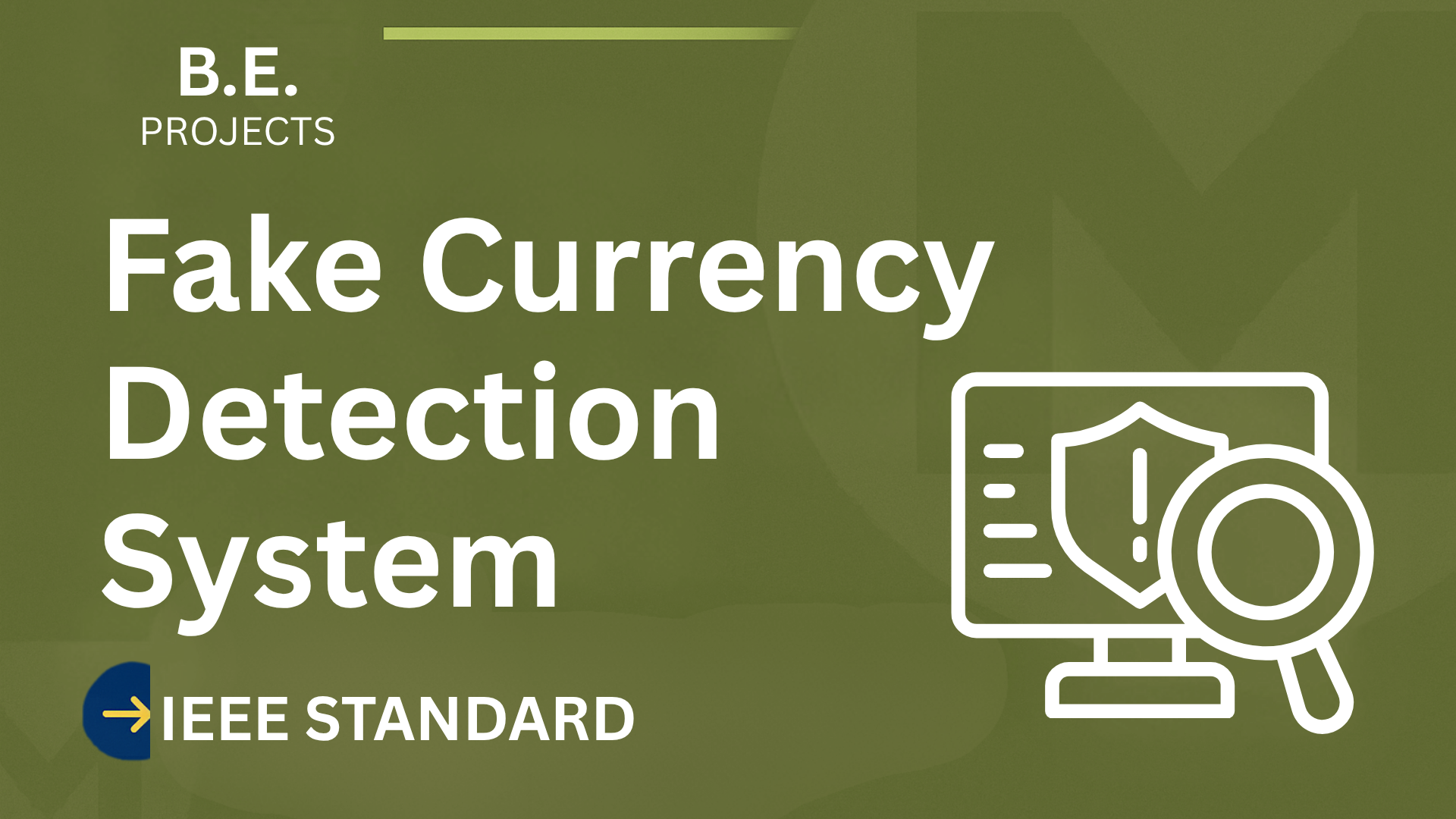 Fake Currency Detection Final Year Project Report + Source Code cover image