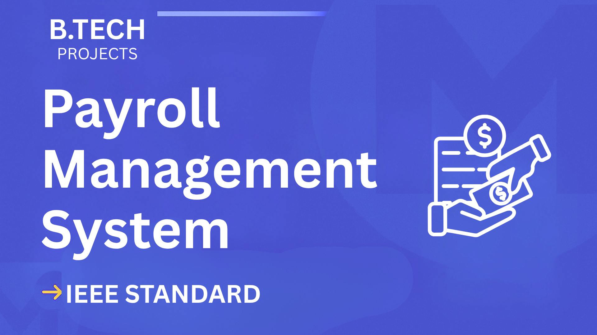 Download Payroll Management B.Tech Project Report | IEEE Format + Code cover image