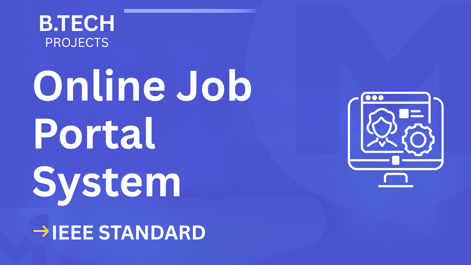 Download Online Job Portal B.Tech Project Report (IEEE Format) cover image