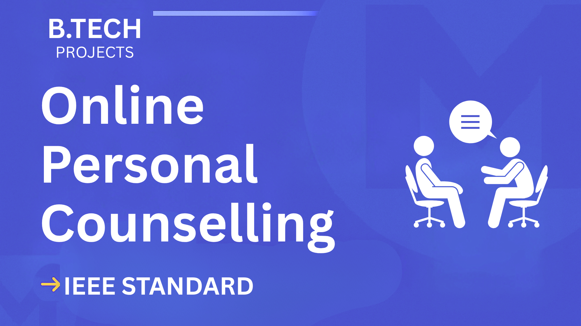 Online Personal Counselling – B.Tech Project Report with IEEE Standard Format cover image